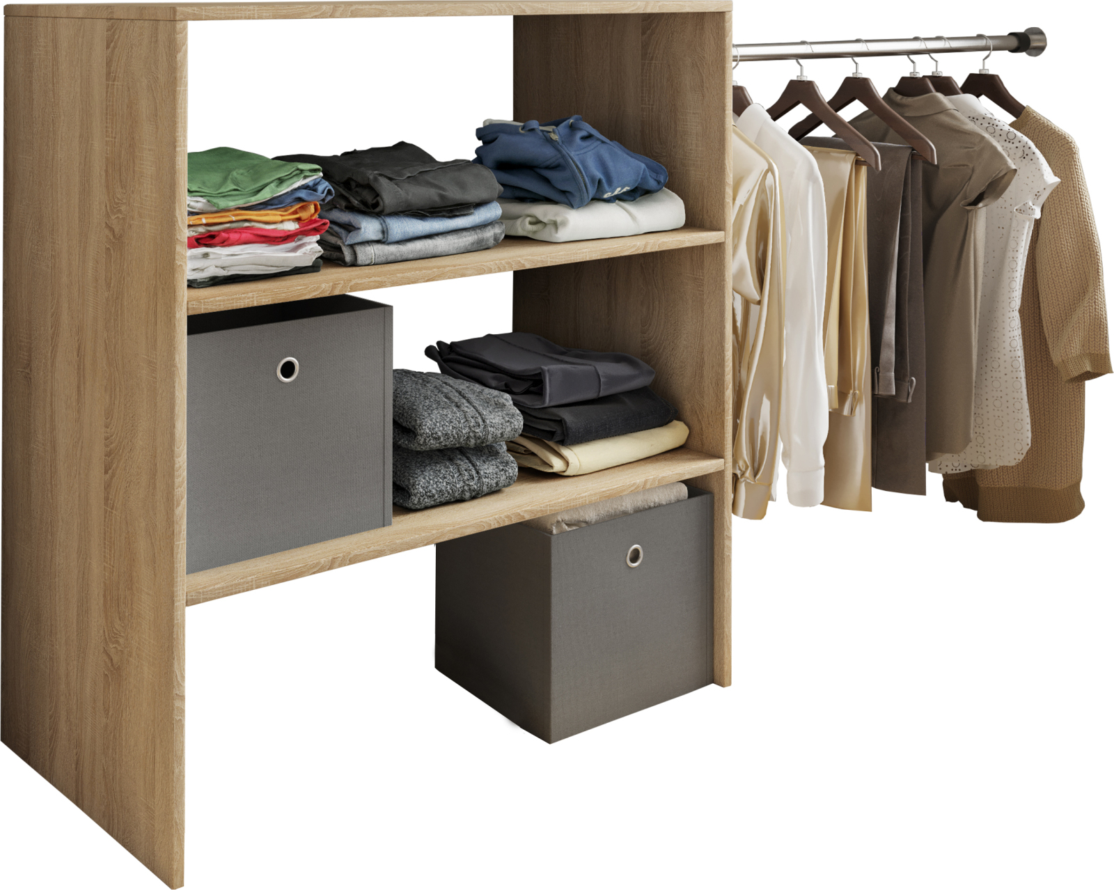 Kleiderregal DACHO - Sonoma Eiche - Holz - 100 cm