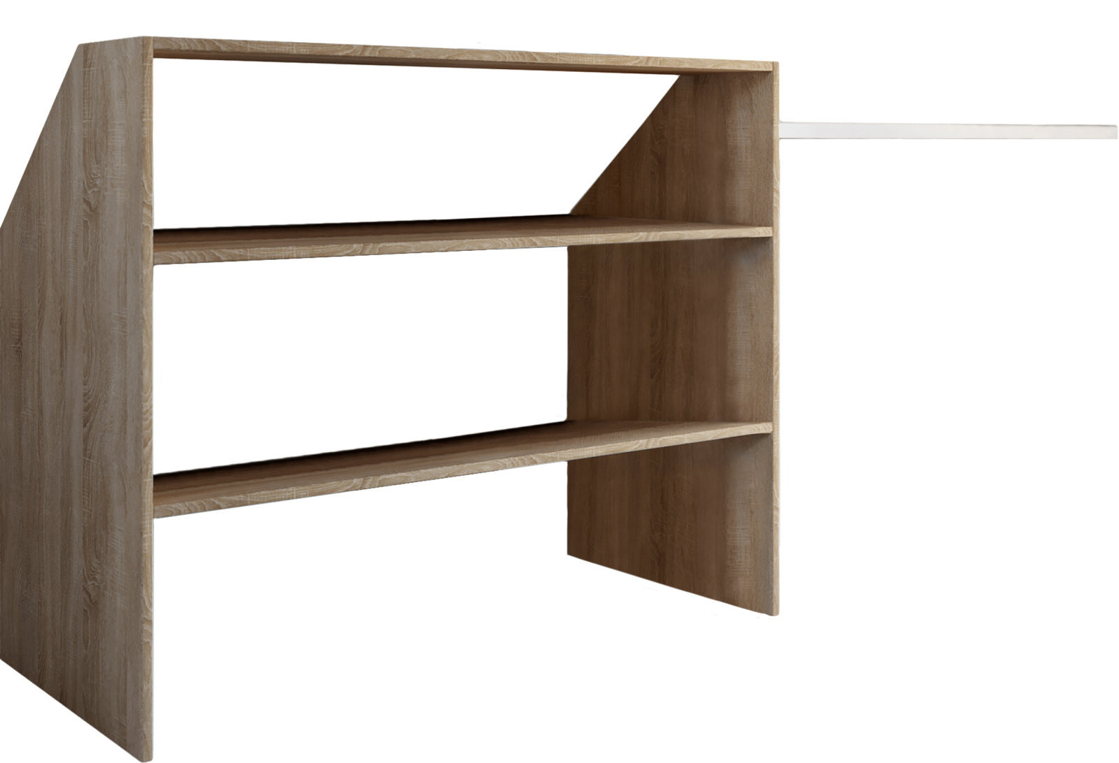 Kleiderregal DACHO - Sonoma Eiche - Holz - abgeschrägt