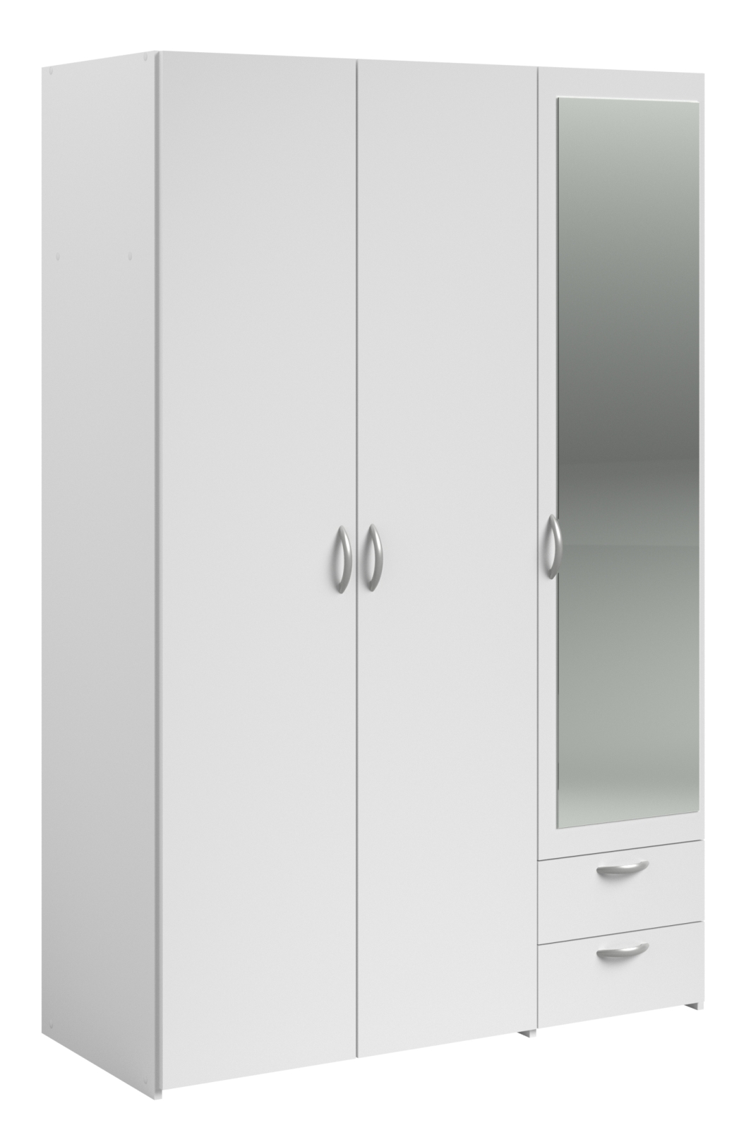 Kleiderschrank DAILY 4 - weiß - 3-türig - 120 cm breit
