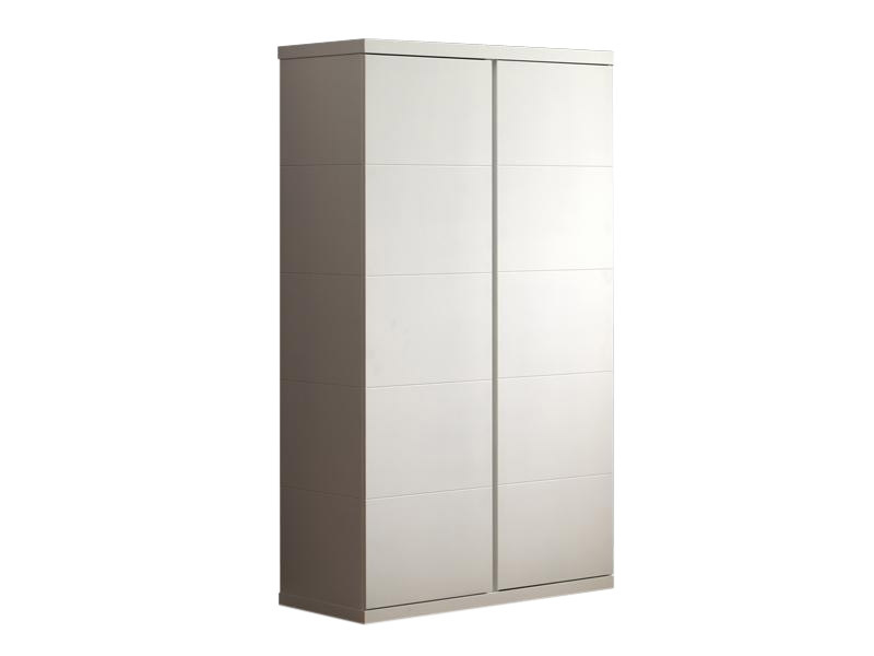 Kleiderschrank LARA - weiß - 2 Drehtüren - 110 cm