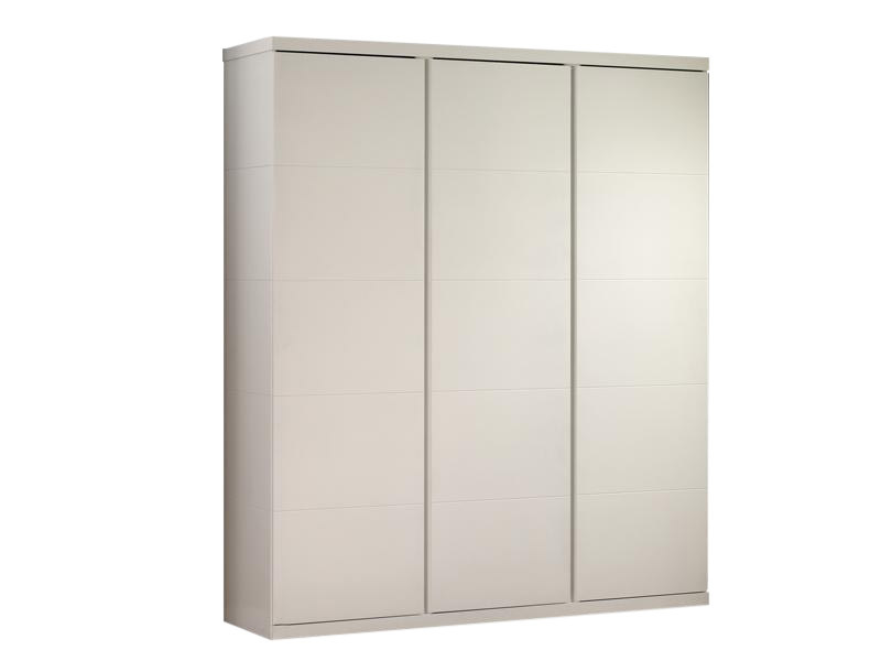 Kleiderschrank LARA - weiß - 3 Drehtüren - 166 cm