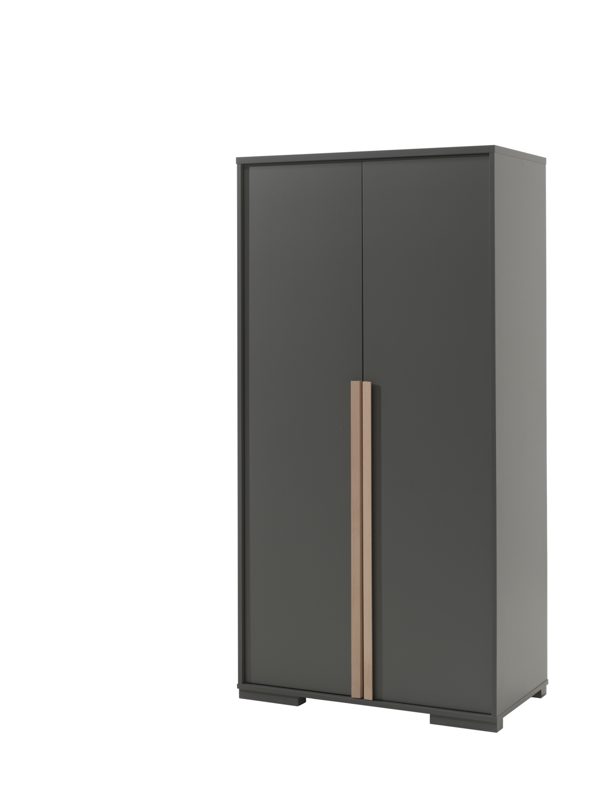 Kleiderschrank LONDON - anthrazit - 98 cm breit