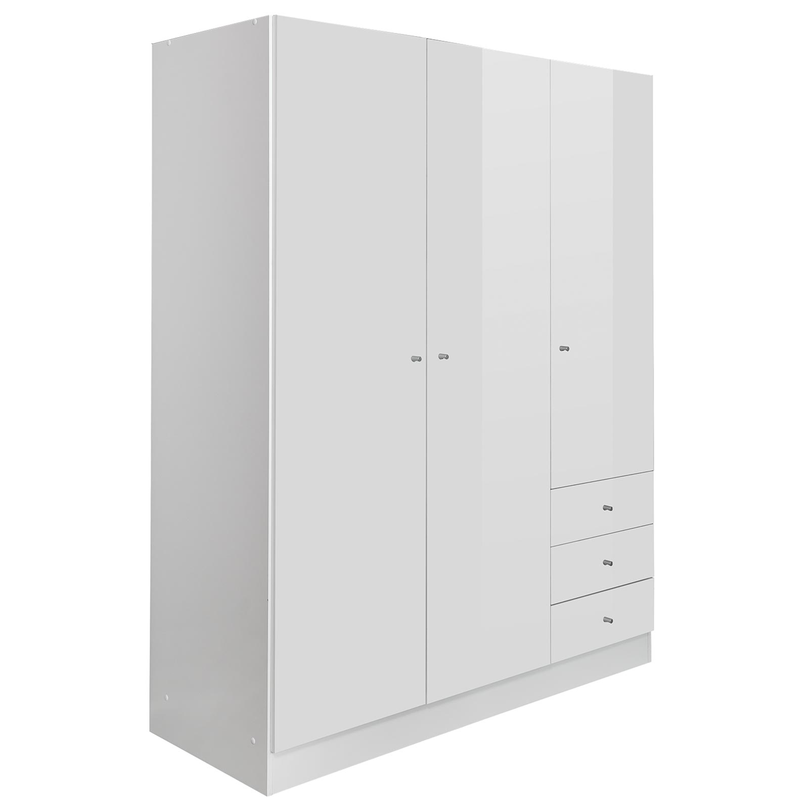 kleiderschrank - weiß hochglanz - 150 cm breit | online bei