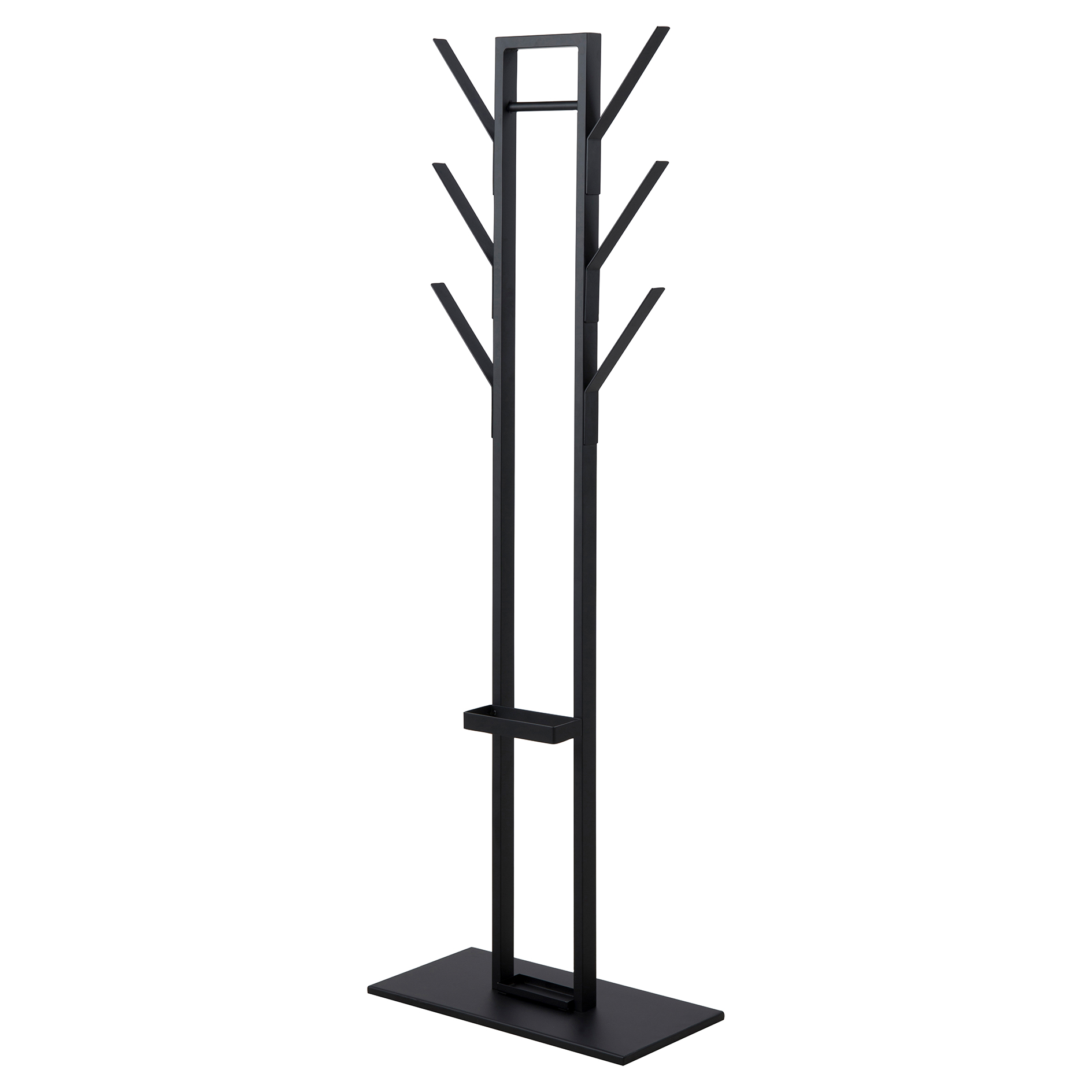 Kleiderständer VINSON - schwarz matt - 165 cm hoch