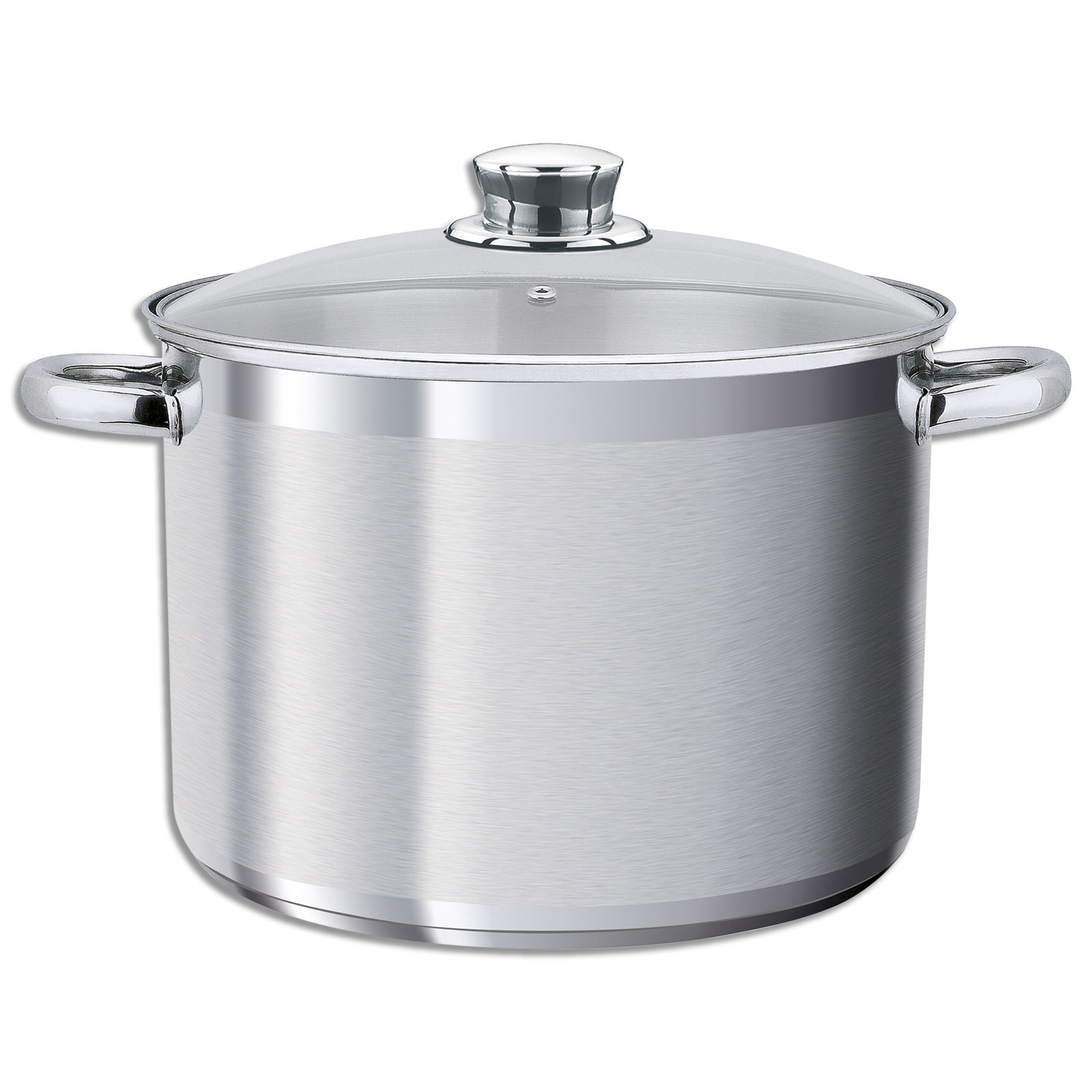 Kochtopf XXL - silber - 10 Liter - Ø 26 cm