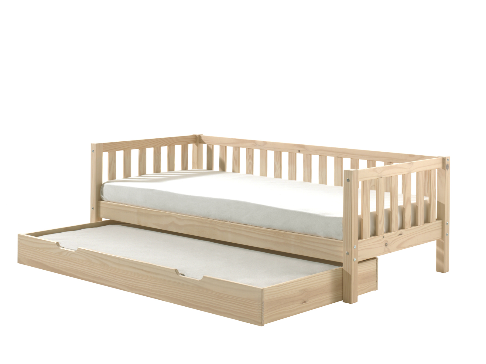 Kojenbett FRITZ - milky pine - mit Bettschublade - 90x200 cm