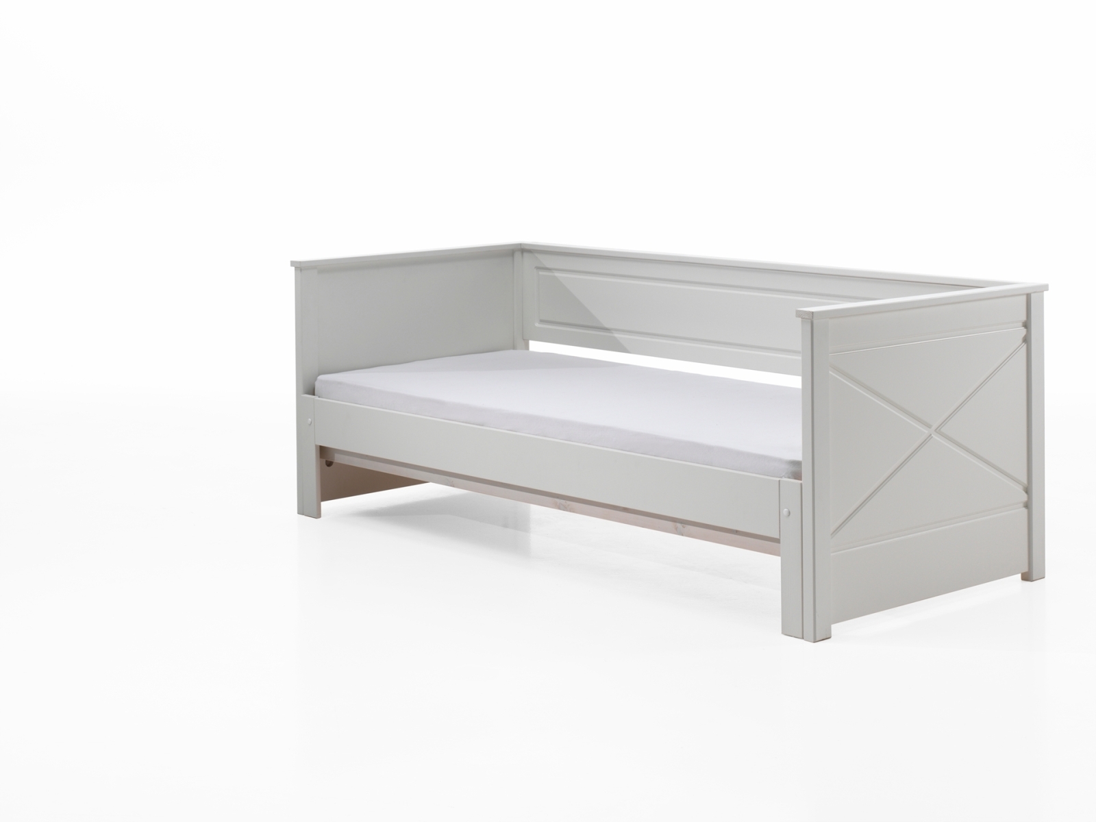 Kojenbett mit Auszug - weiß - 90-180x200 cm
