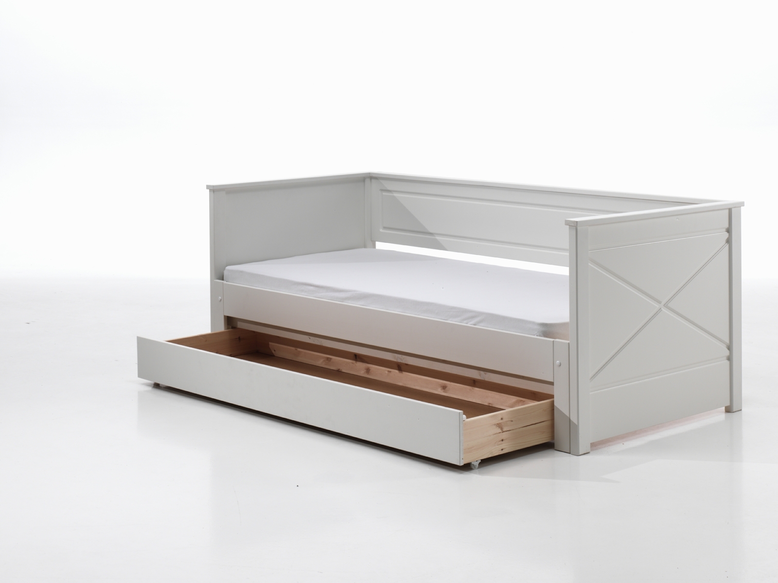 Kojenbett - weiß - Bettschublade - 90-180x200 cm