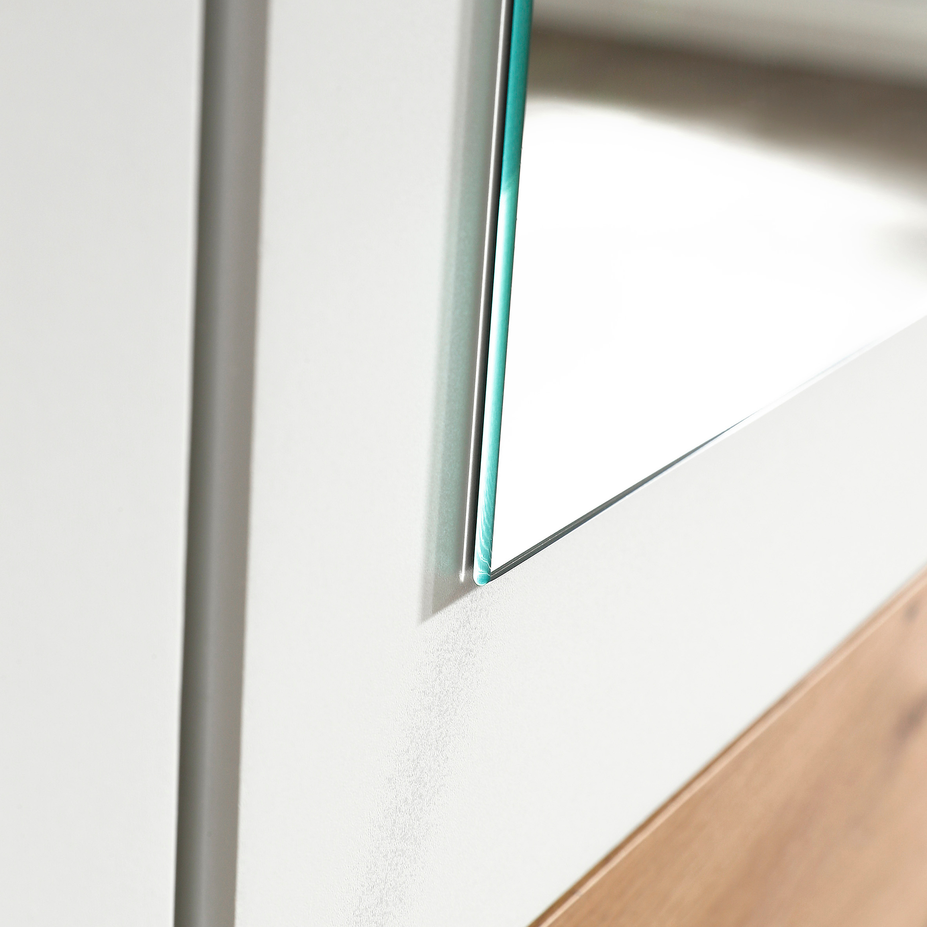 Kombi-Drehtürenschrank - Sonoma Eiche - weiß - 271 cm