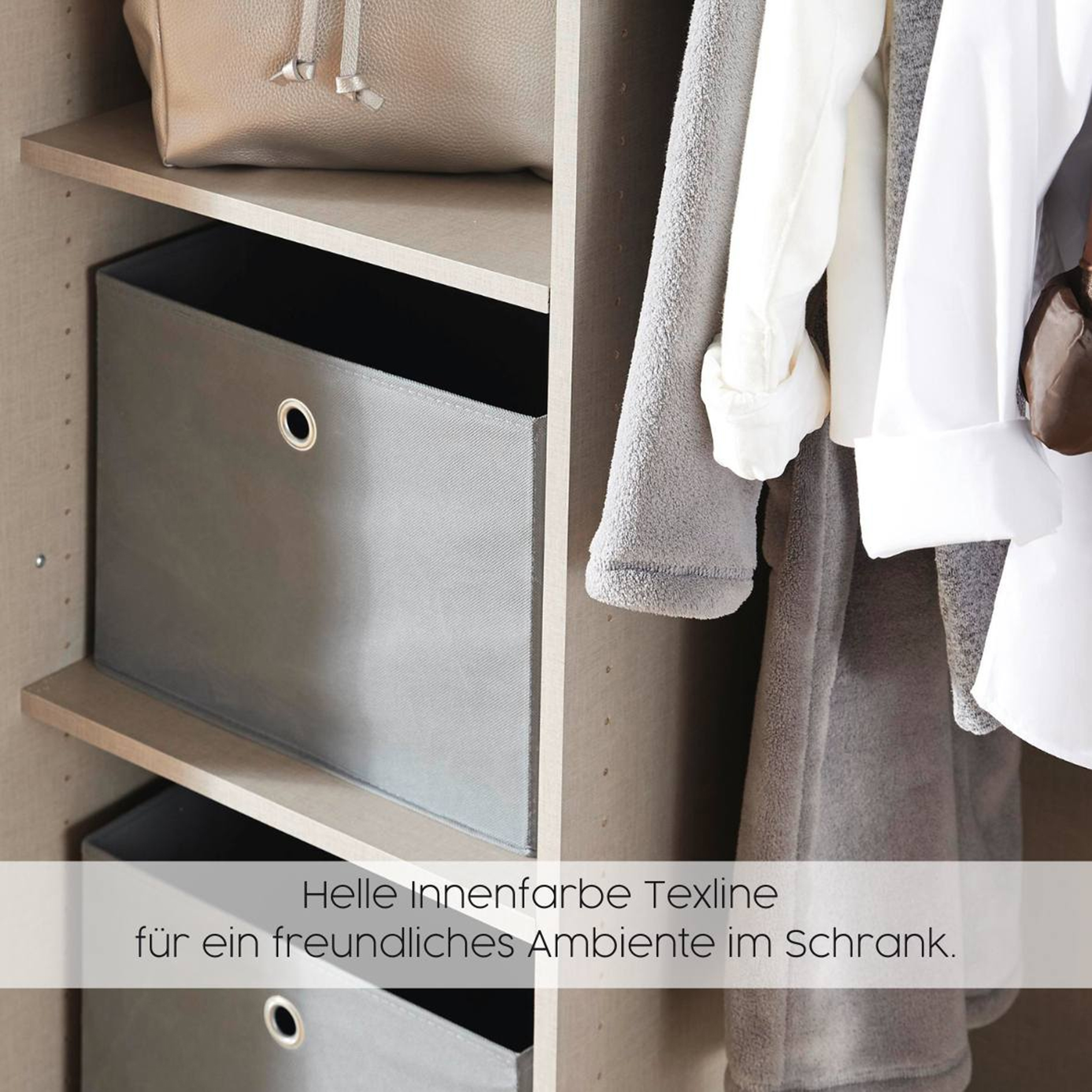 Kombi-Drehtürenschrank - Sonoma Eiche - weiß - 271 cm