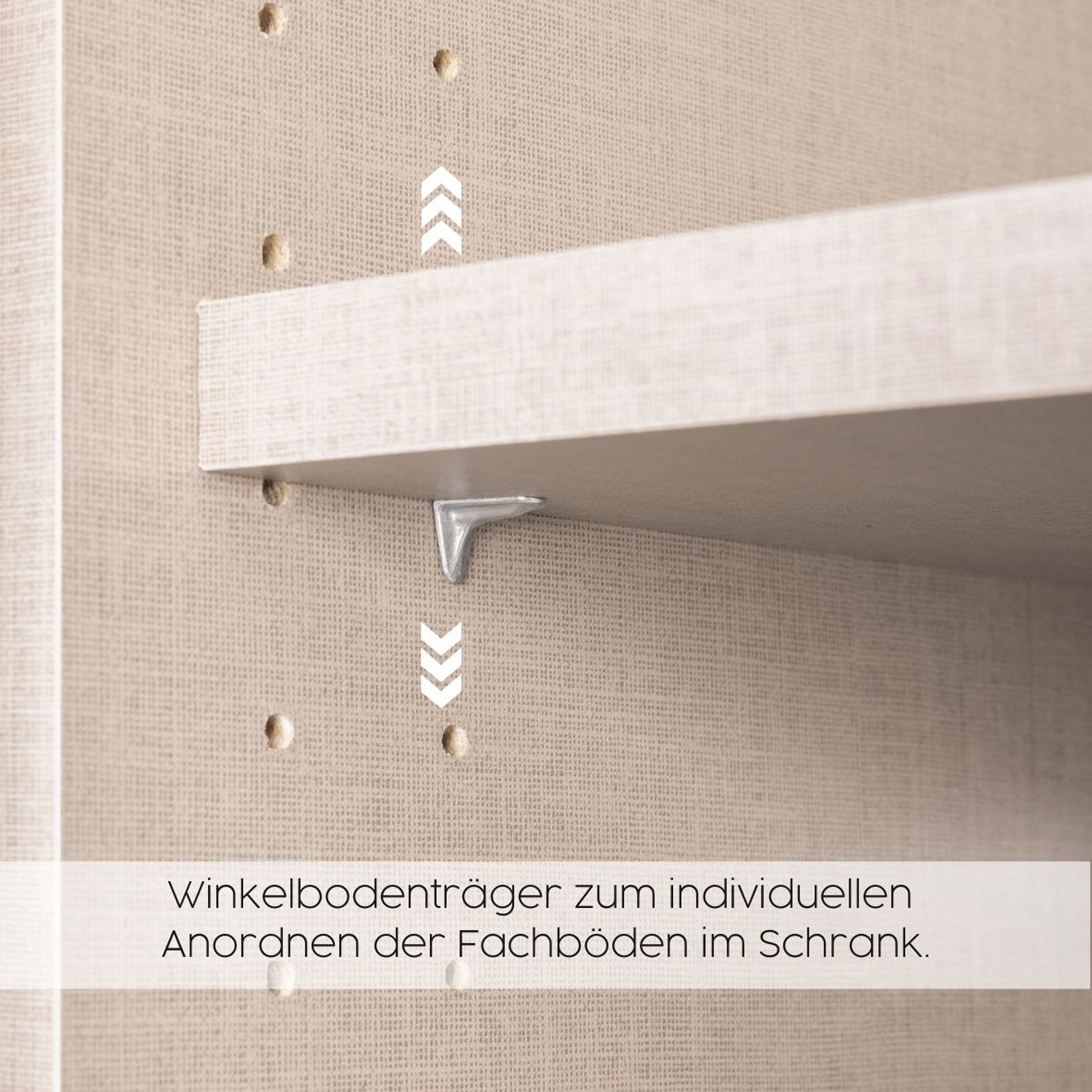 Kombi-Drehtürenschrank - Sonoma Eiche - weiß - 271 cm