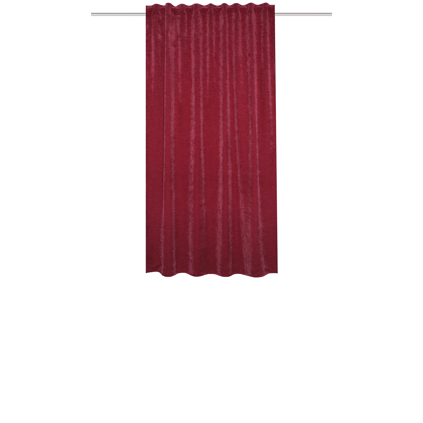 Kombibandschal WOLLY - bordeaux - Thermo-Chenille - 145x135 cm