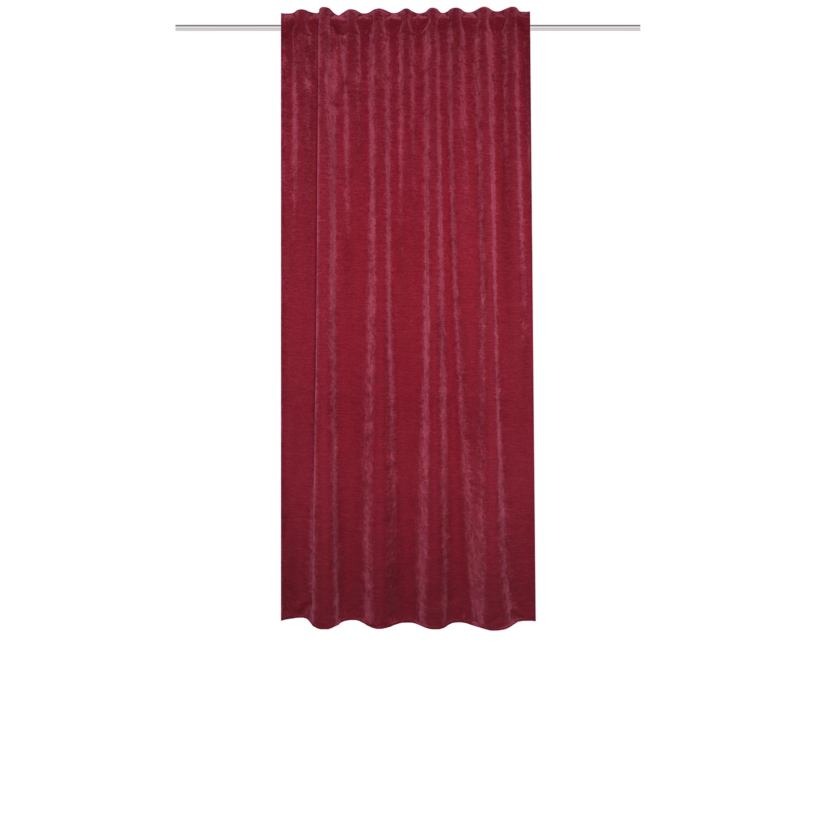 Kombibandschal WOLLY - bordeaux - Thermo-Chenille - 175x135 cm