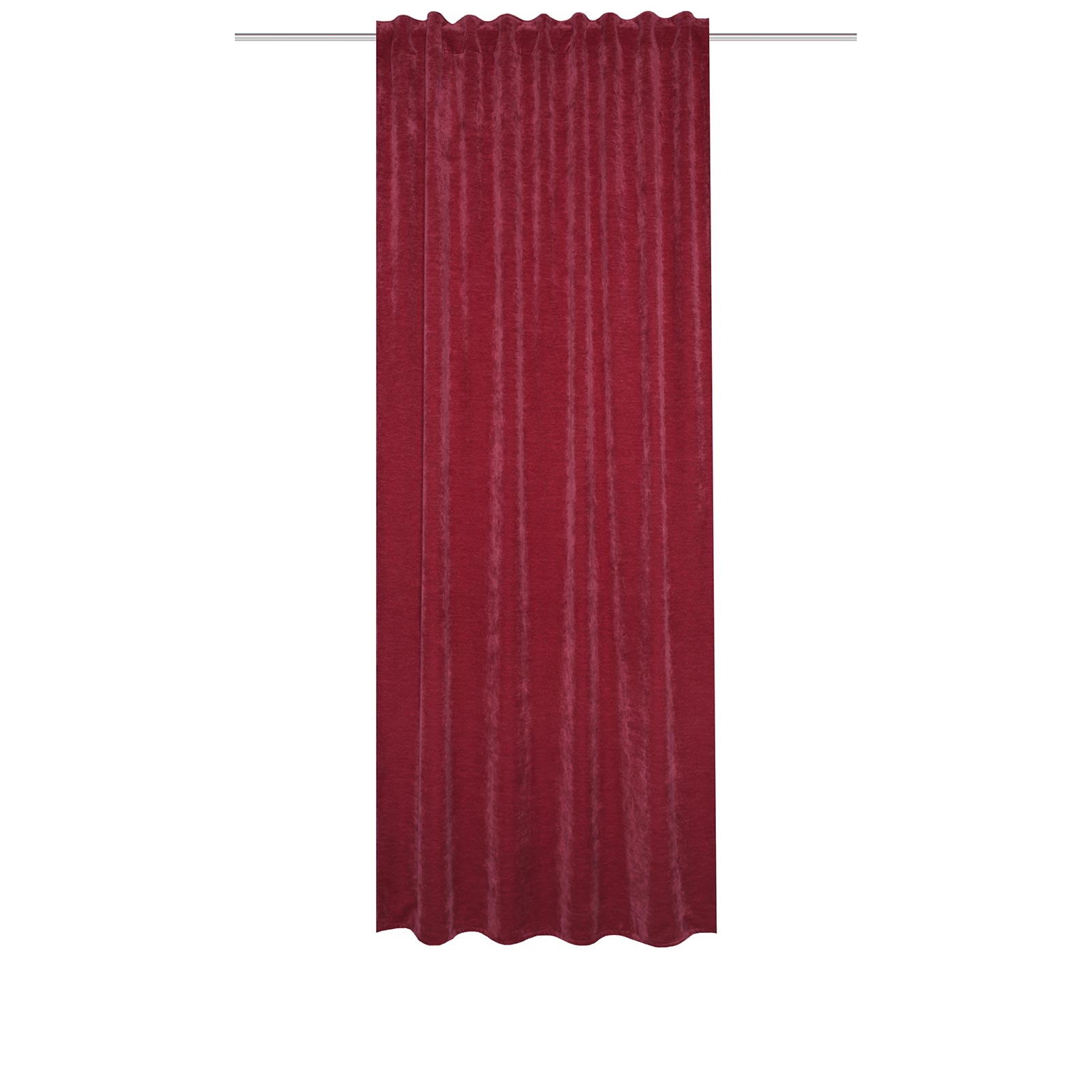 Kombibandschal WOLLY - bordeaux - Thermo-Chenille - 225x135 cm