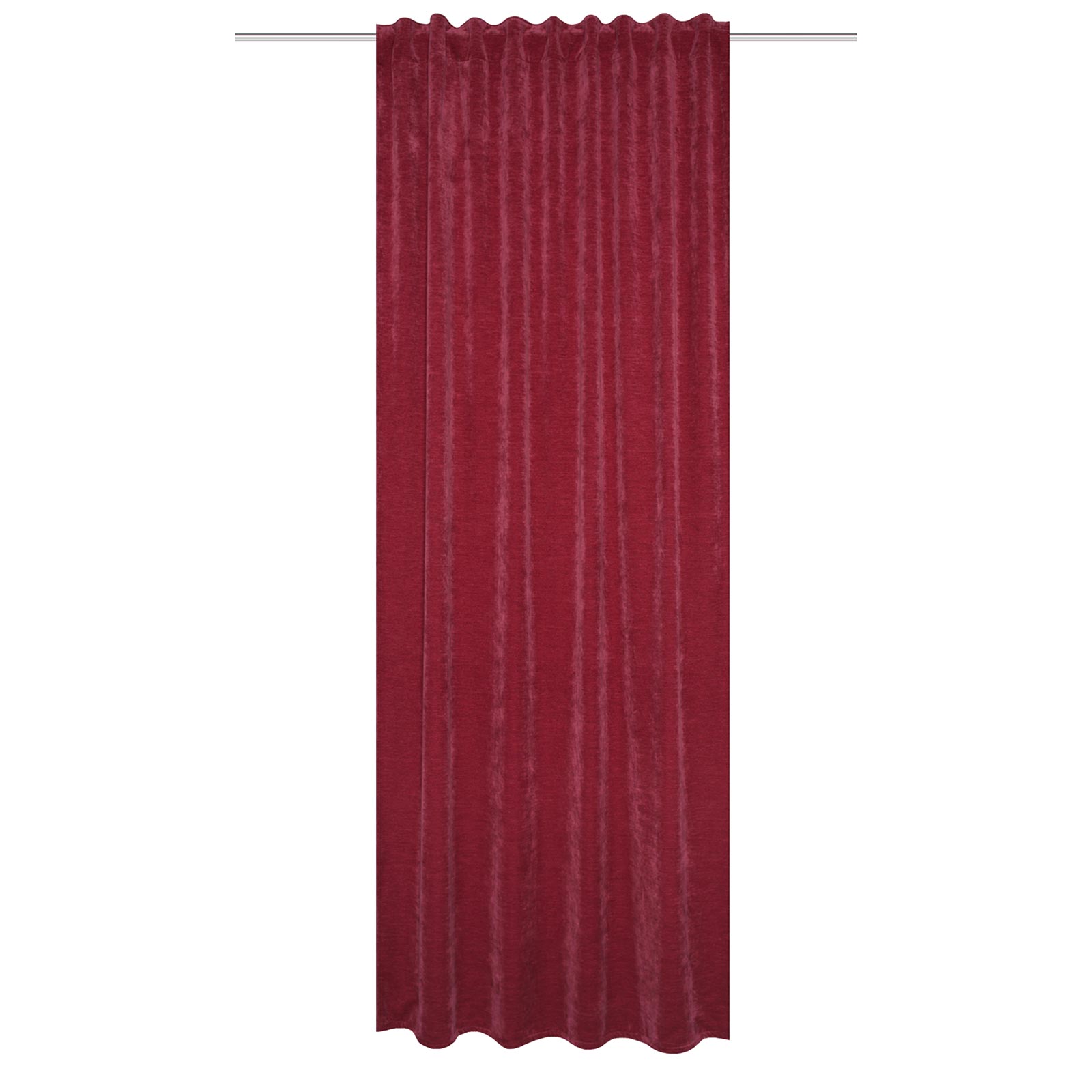 Kombibandschal WOLLY - bordeaux - Thermo-Chenille - 245x135 cm