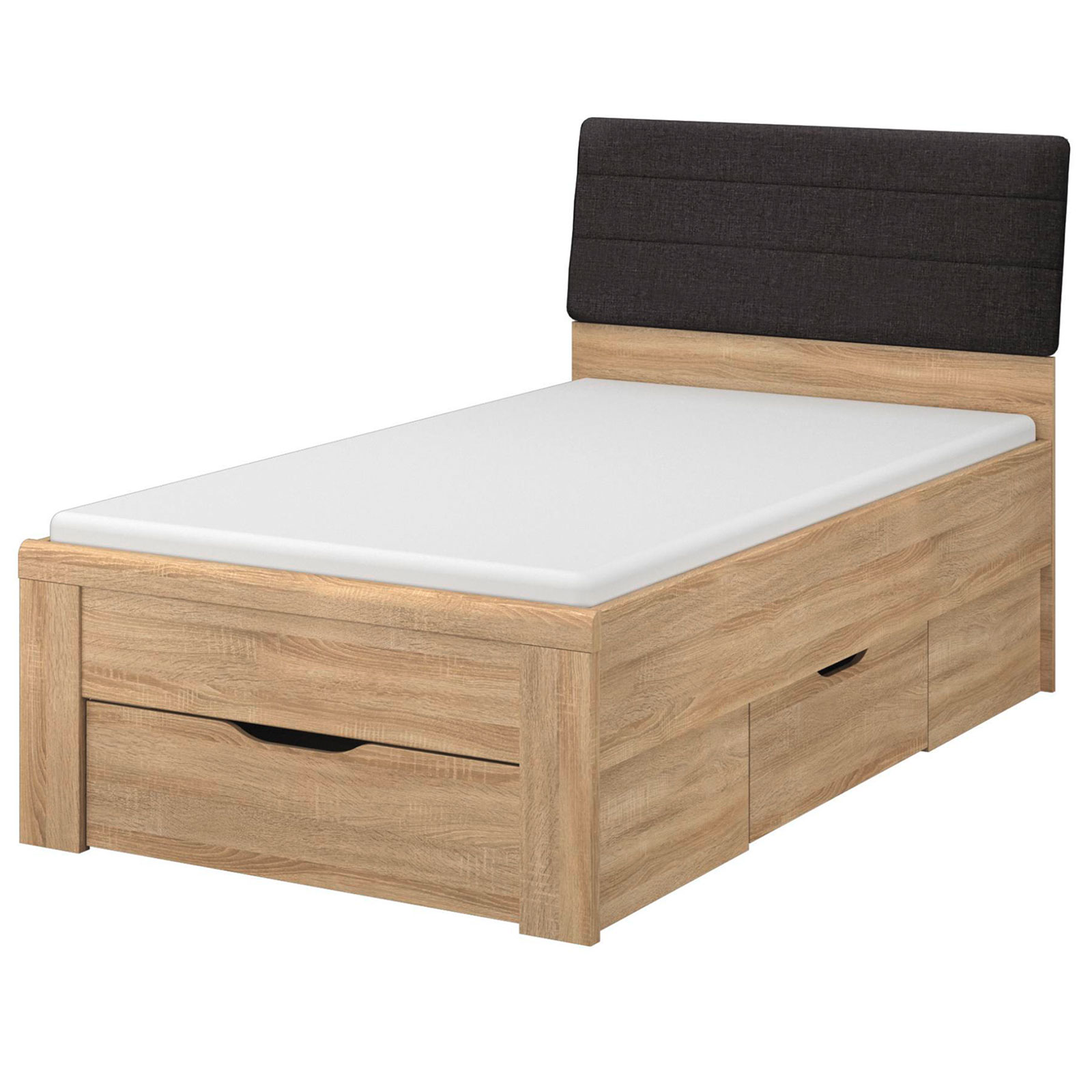 Komfortbett - Sonoma Eiche - 100x200 cm