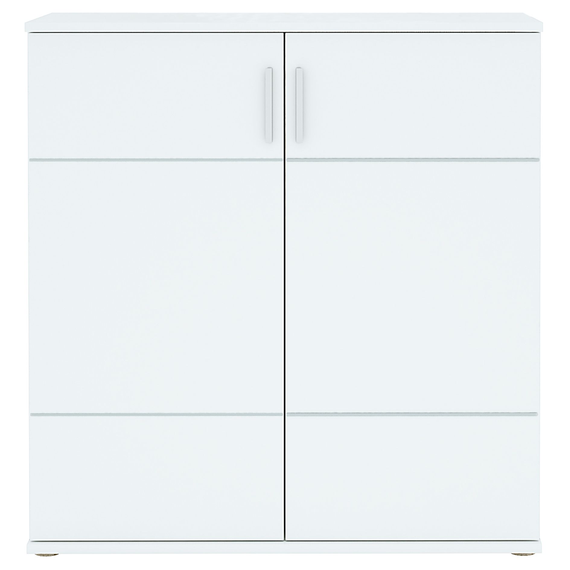 Kommode - Alpinweiß - 2 Türen - 88 cm breit