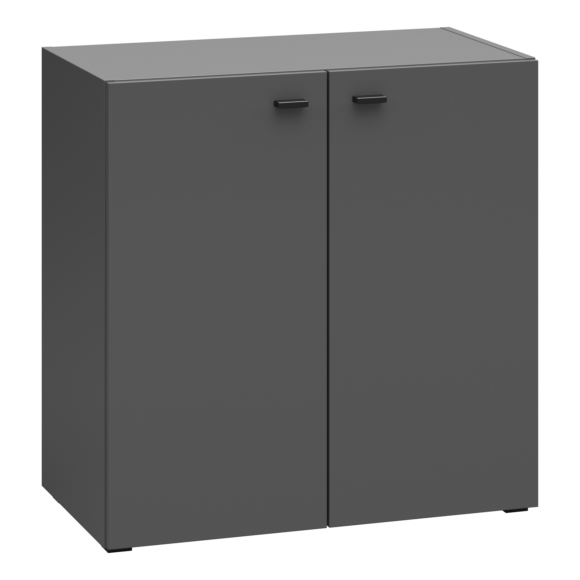 Kommode - anthrazit - 2 Türen - 64x65 cm