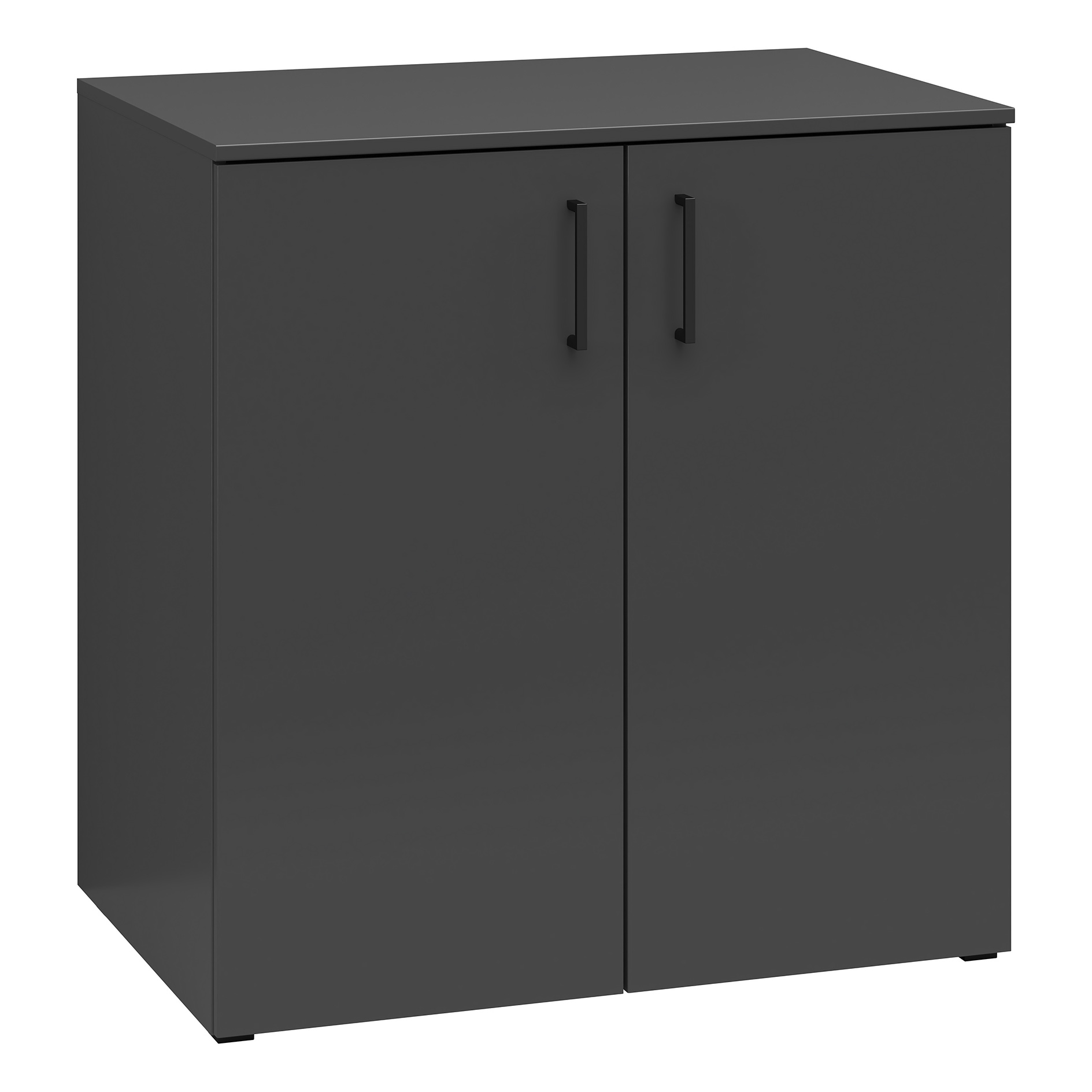 Kommode - anthrazit - 2 Türen - XL-Tiefe - 80 cm breit
