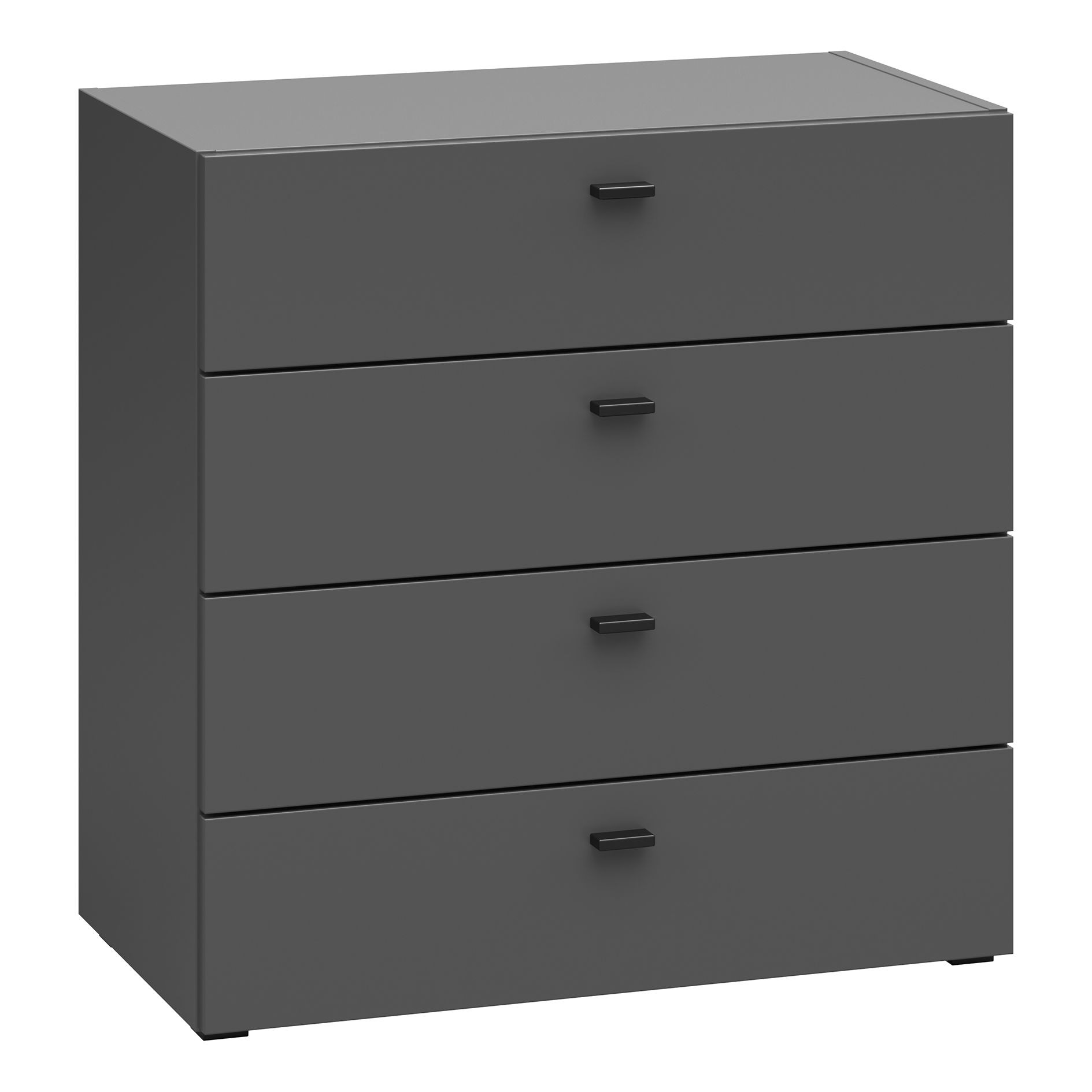 Kommode - anthrazit - 4 Schubkästen - 64x65 cm