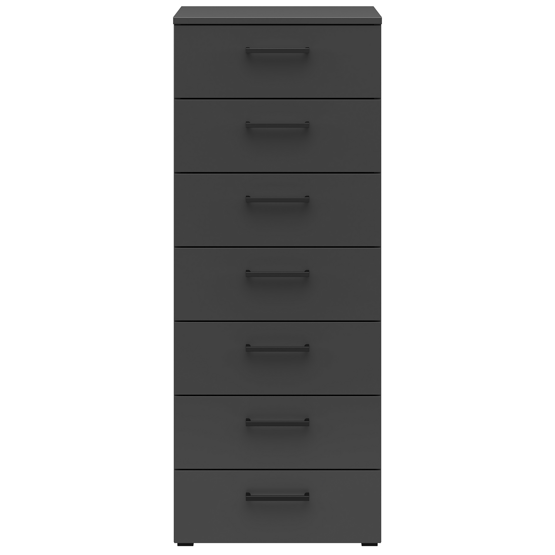 Kommode - anthrazit - 7 Schubkästen - 45 cm