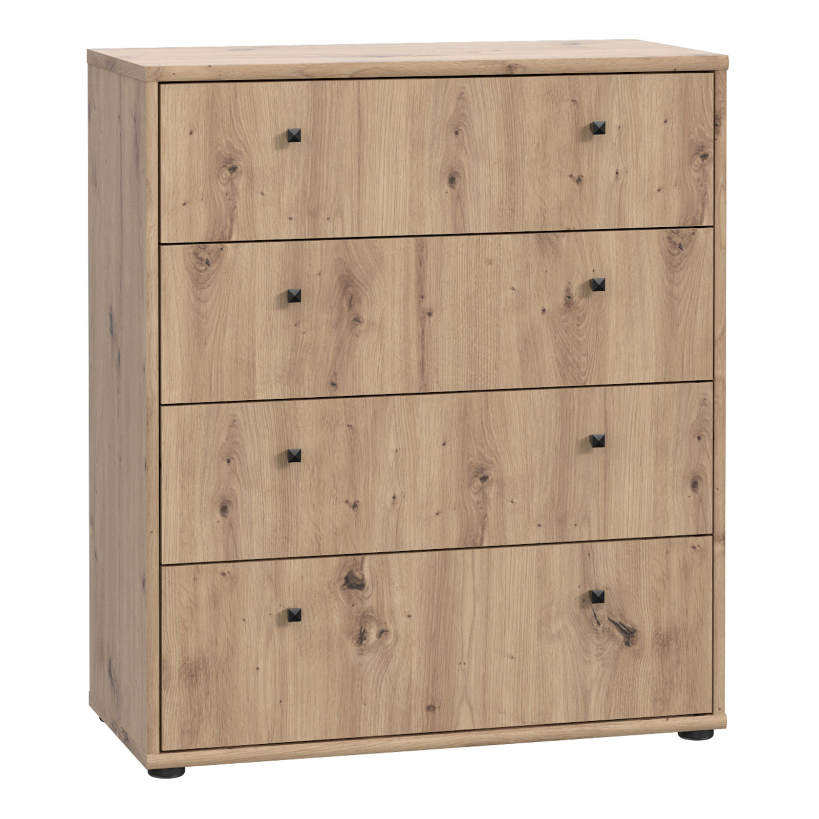 Kommode - Artisan Eiche - 74 cm breit - vier Schubkästen
