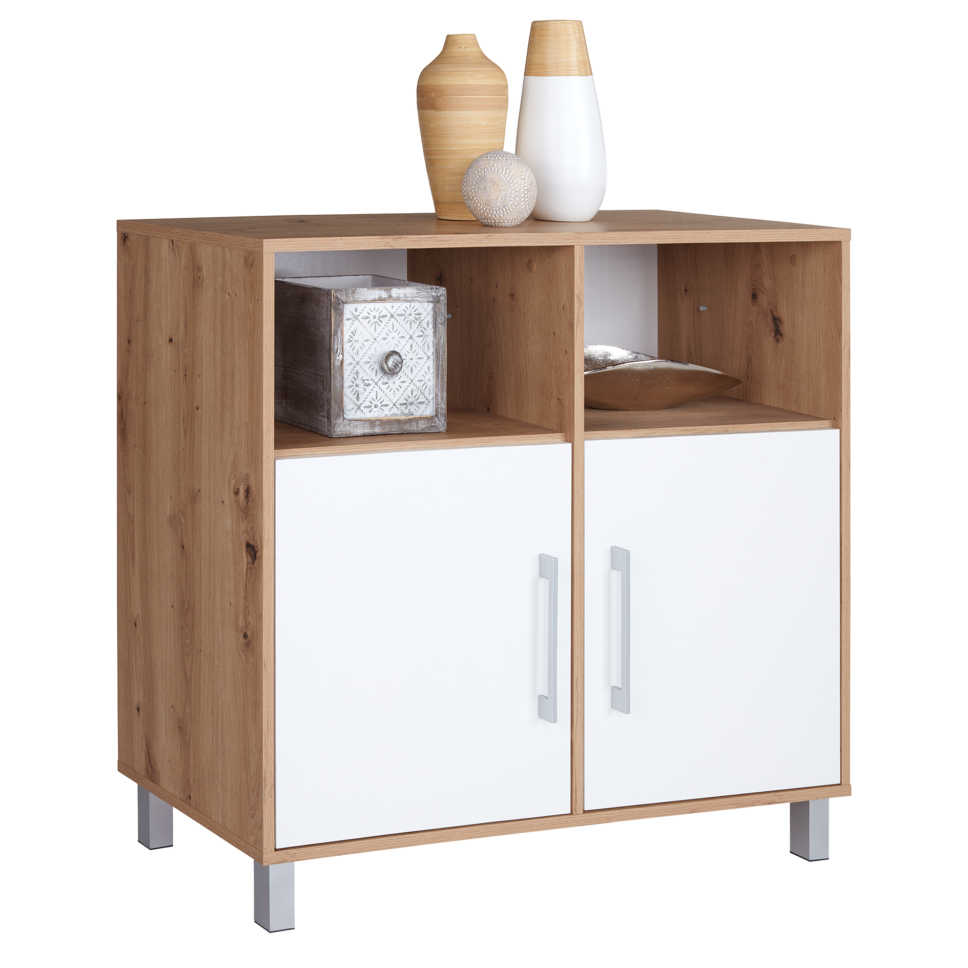 Kommode - Artisan Eiche - alpinweiß - 99 cm breit