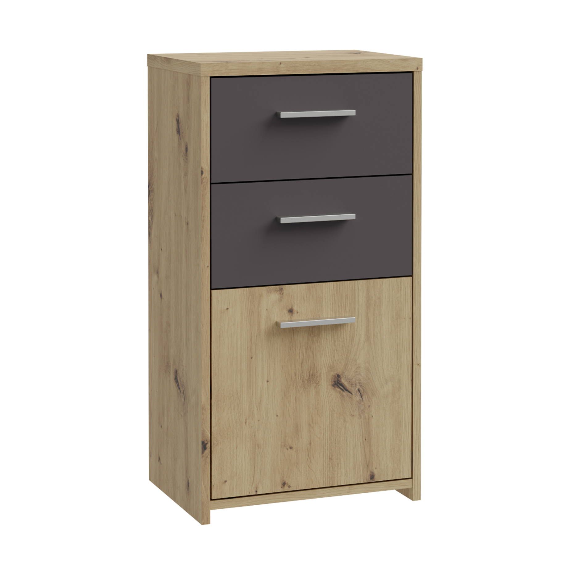Kommode - Artisan Eiche - grau - 40 cm breit