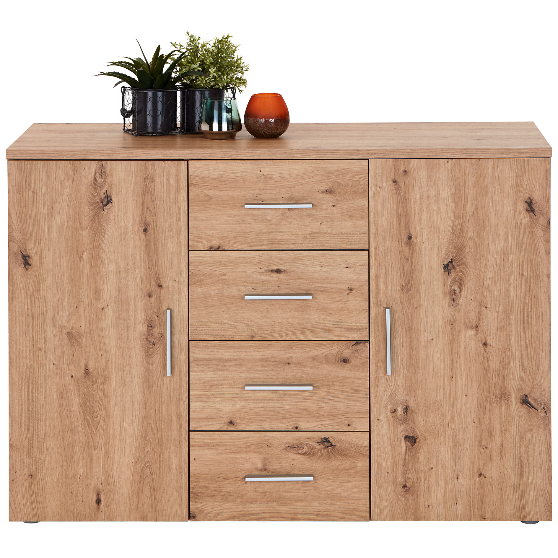 Kommode - Artisan Eiche - mit Übertiefe - 120 cm