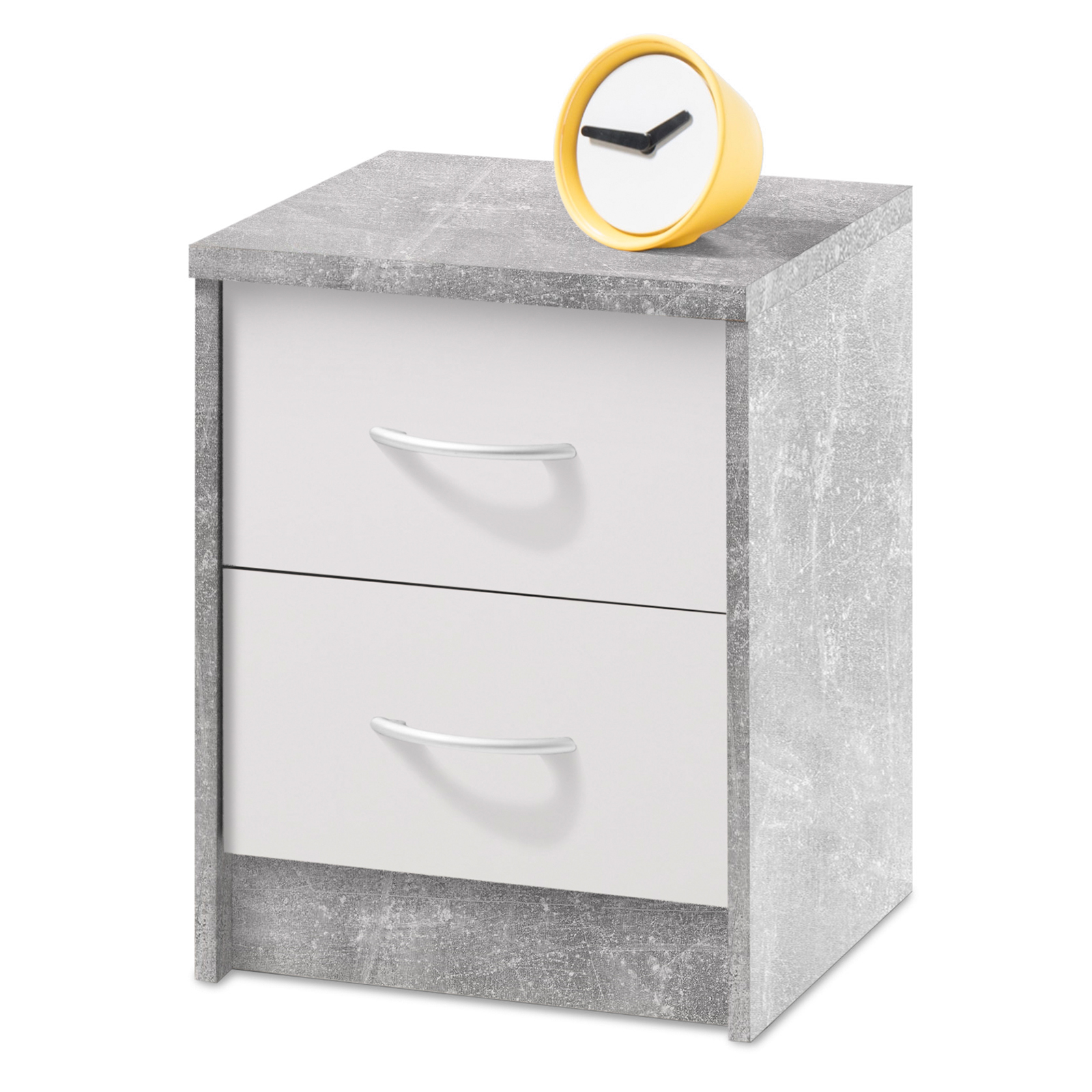 Kommode - Beton-weiß - 38 cm