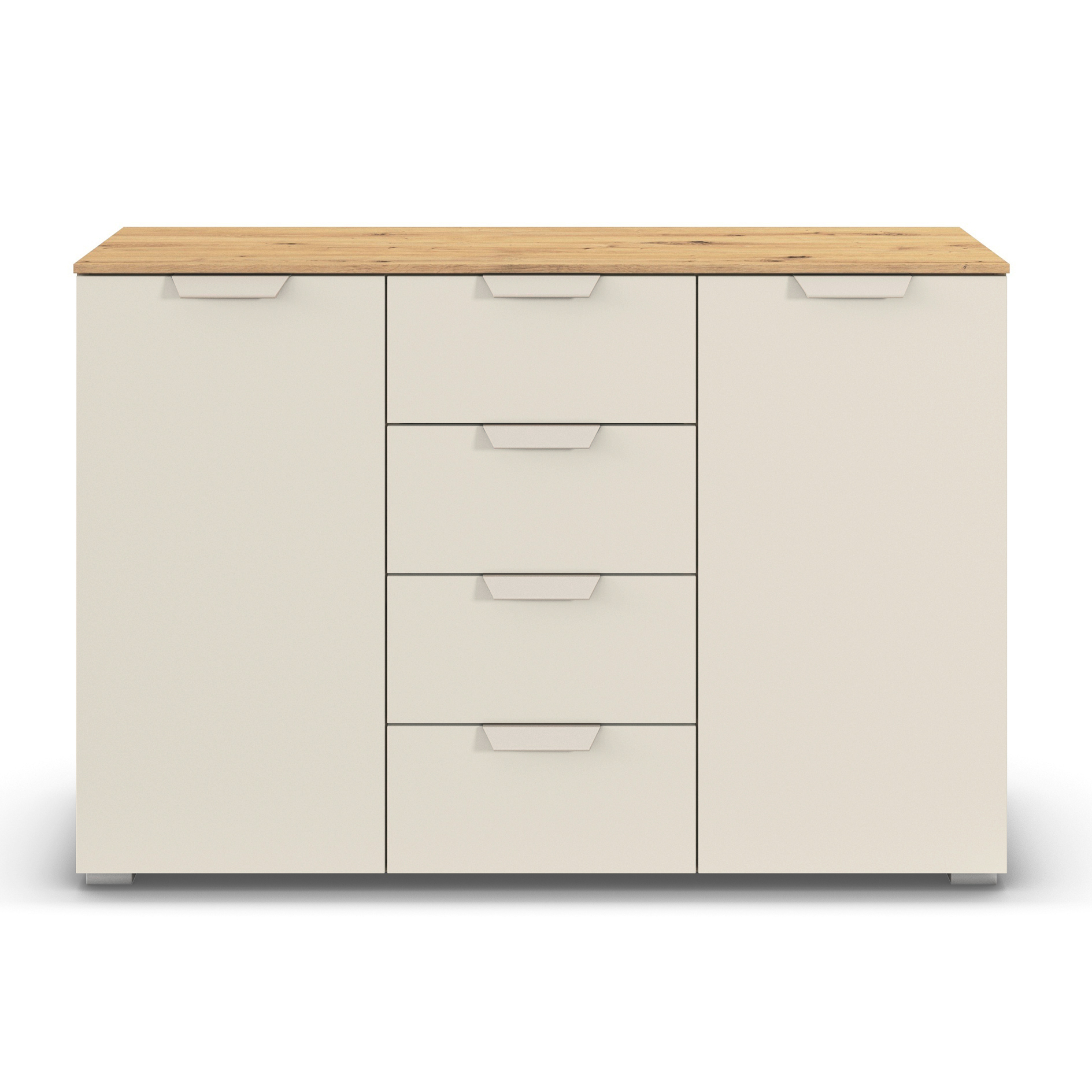 Kommode - champagner - Eiche Artisan - 120 cm