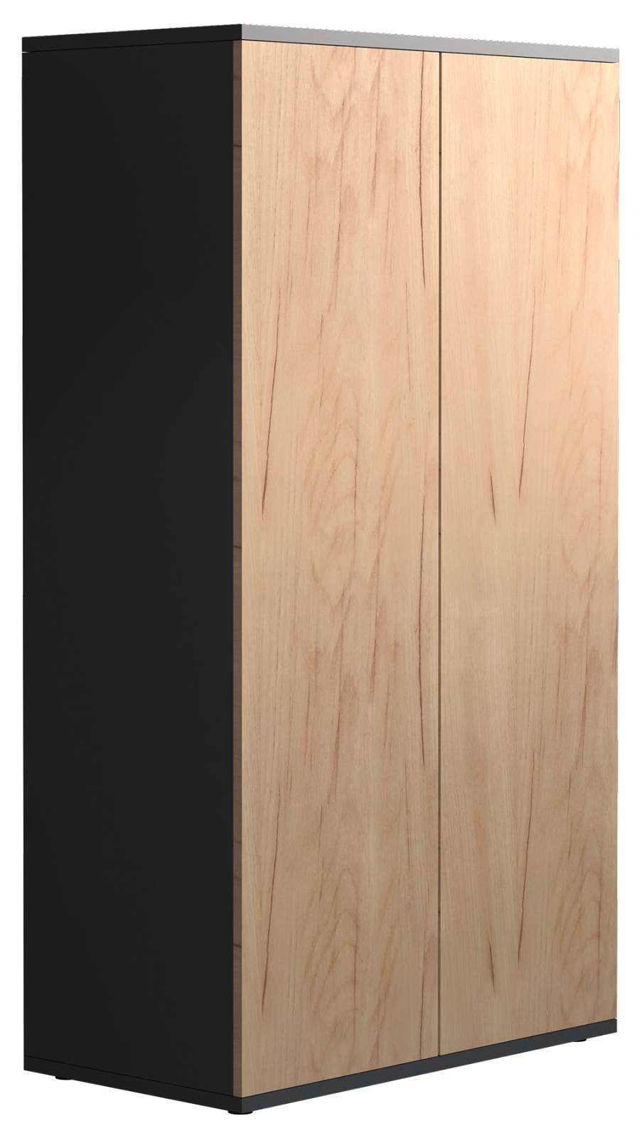 Kommode DALOSA - anthrazit-Honig Eiche - 3 Fächer - 60 cm