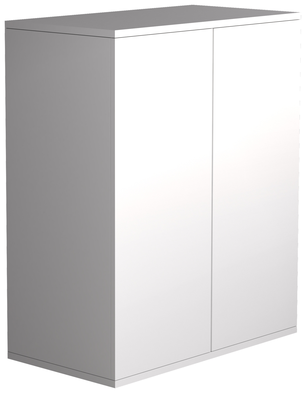 Kommode DALOSA - weiß - 2 Fächer - 60 cm