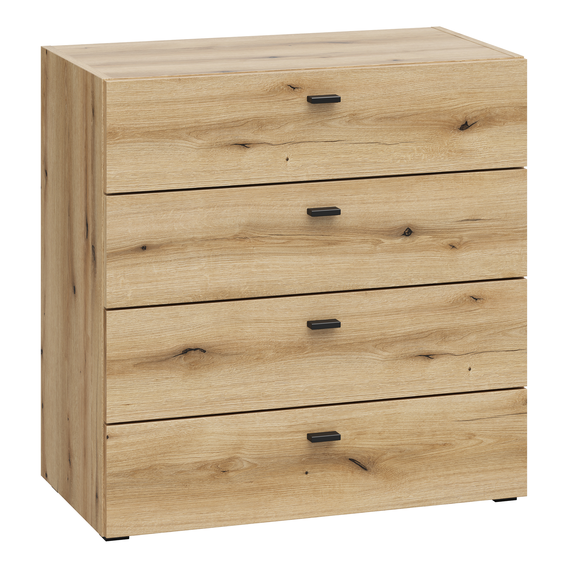 Kommode - Evoke Eiche - 4 Schubkästen - 64x65 cm