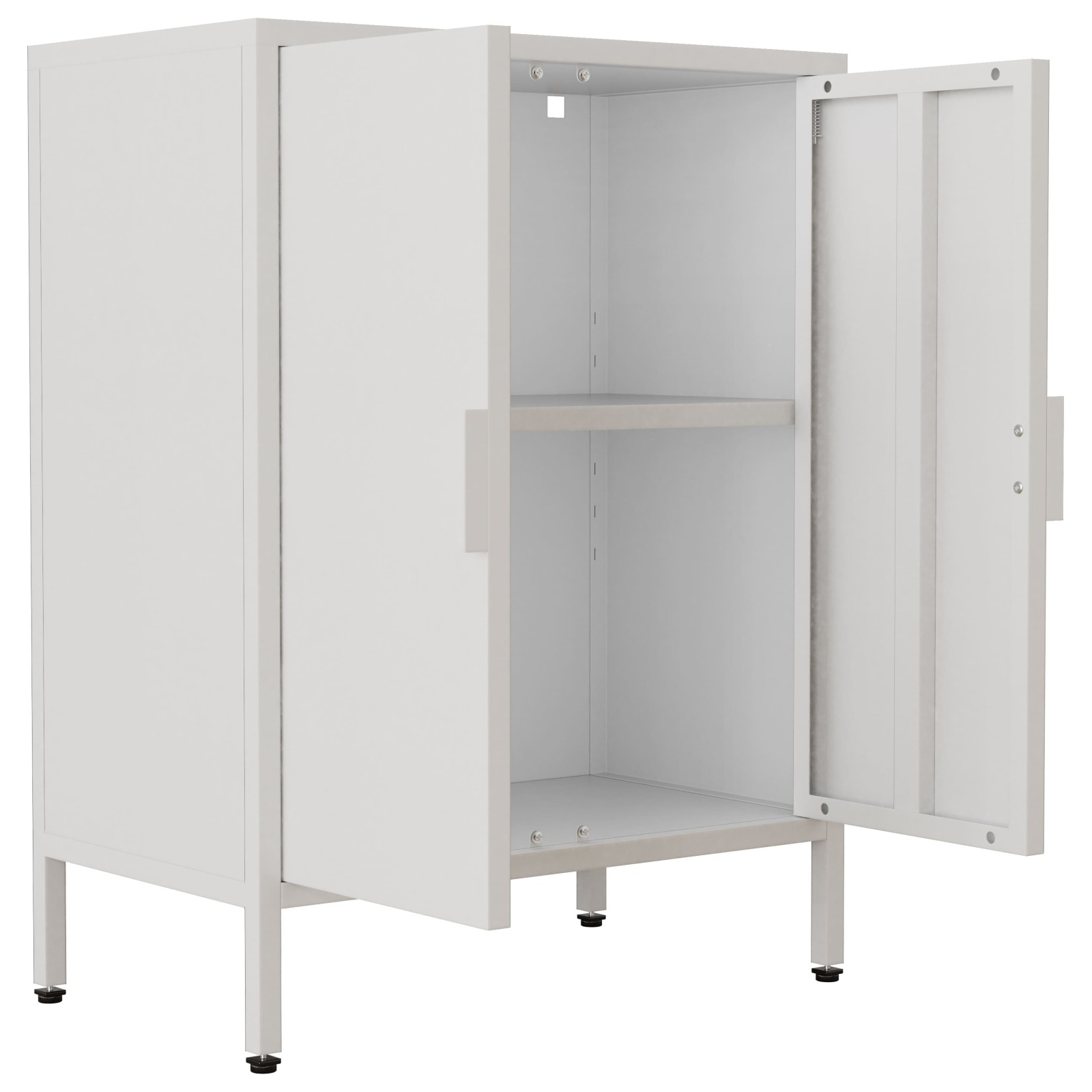 Kommode FLOKAS S - weiß - Stahl - 60x80 cm