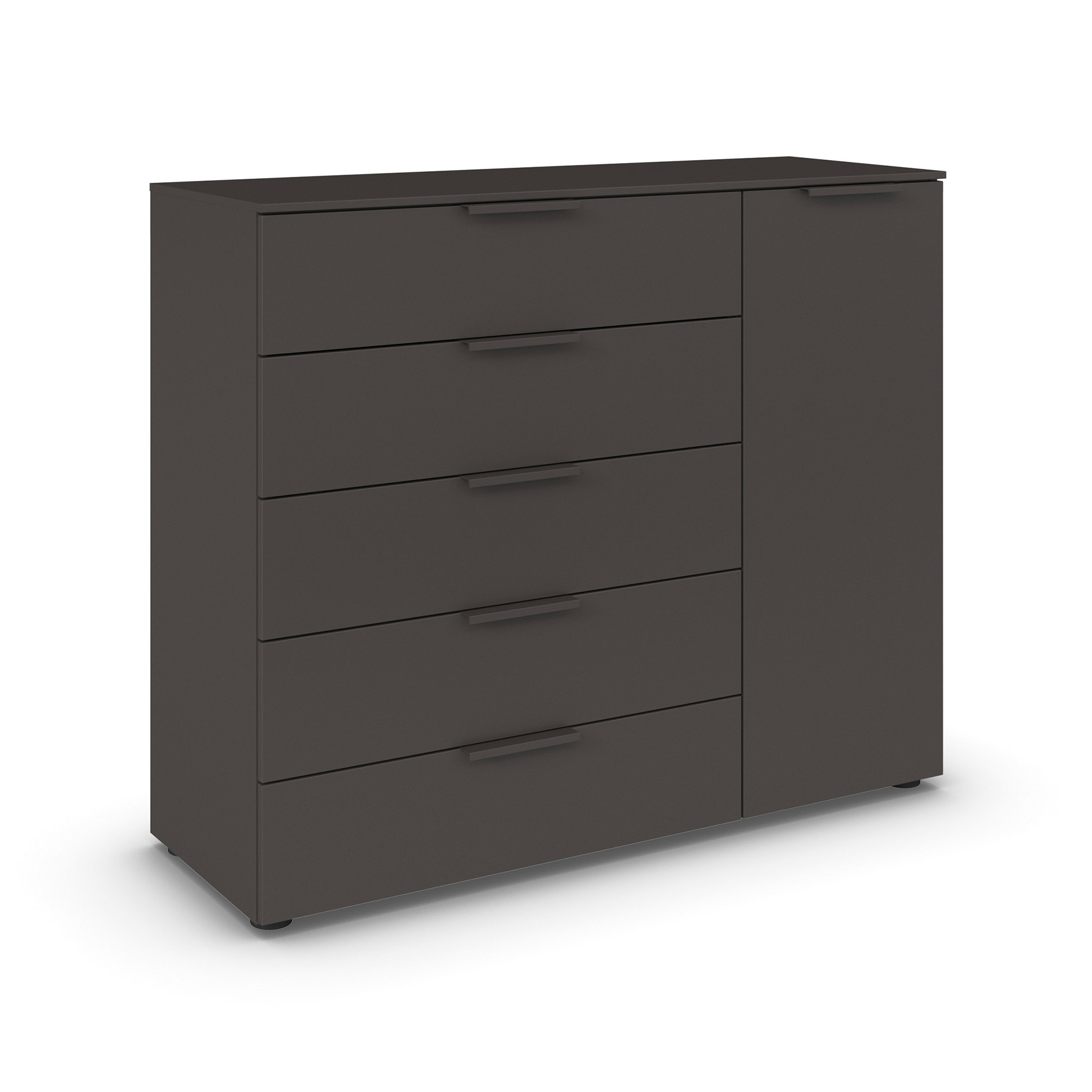 Kommode - graphit - Graphitgriffe - 120 cm
