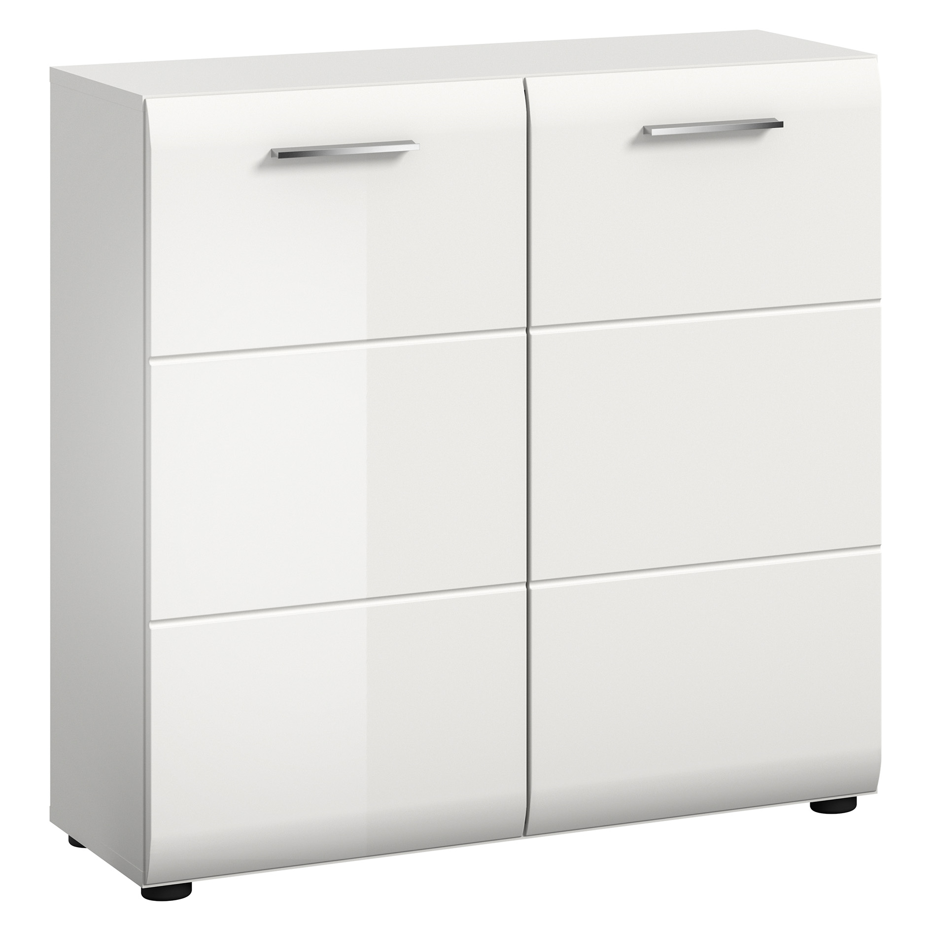 Kommode ICE - weiß Hochglanz - weiß - 80 cm breit