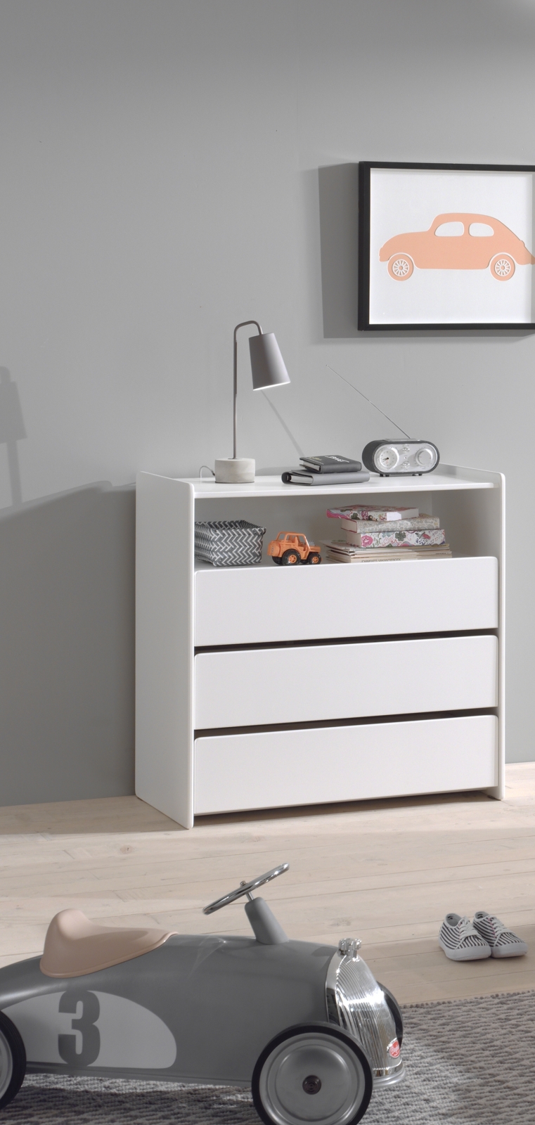 Kommode KIDDY - weiß - 90 cm