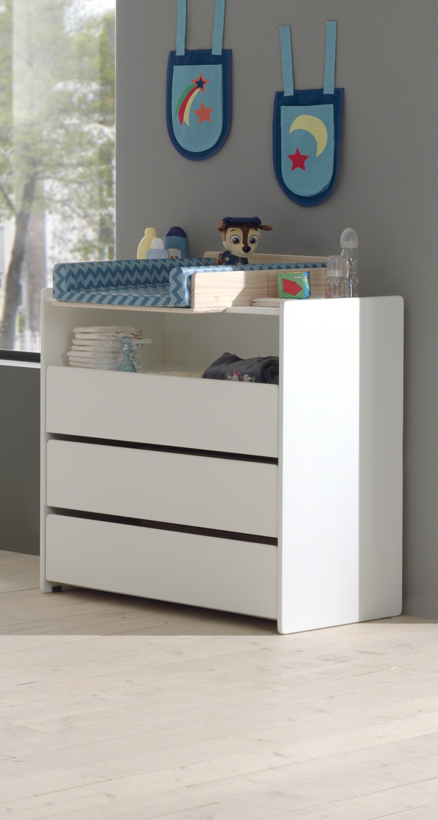 Kommode KIDDY - weiß - 90 cm
