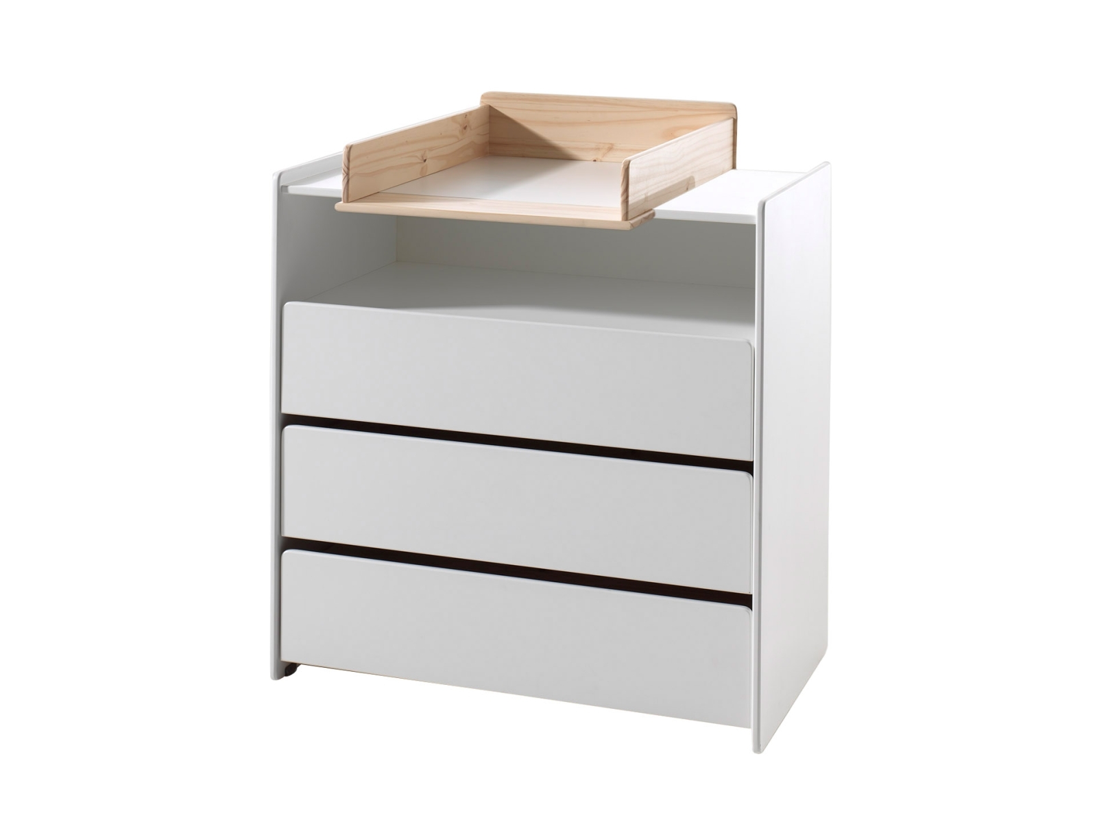 Kommode KIDDY - weiß - mit Wickelaufsatz - 90 cm