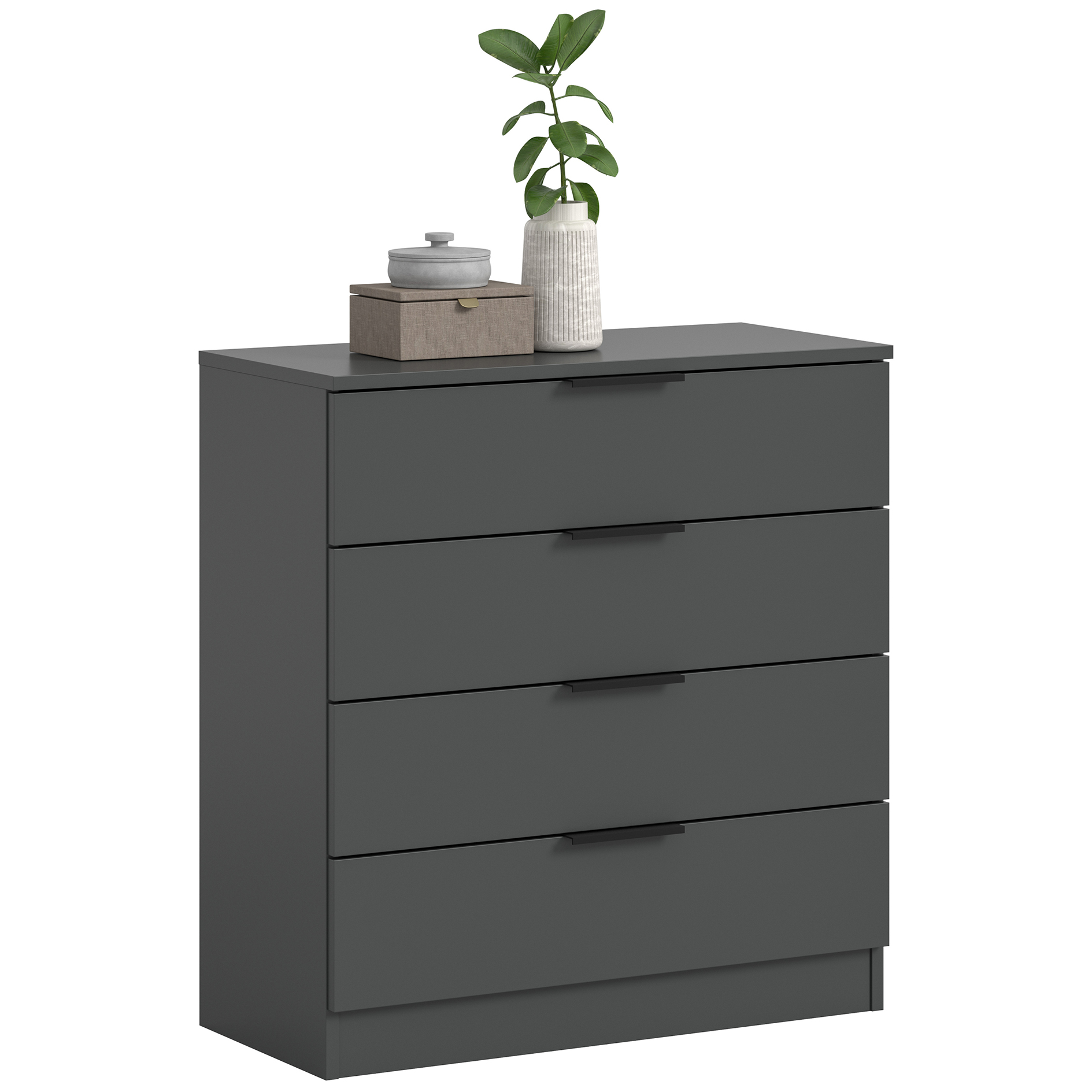 Kommode KOPENHAGEN - anthrazit - 74 cm