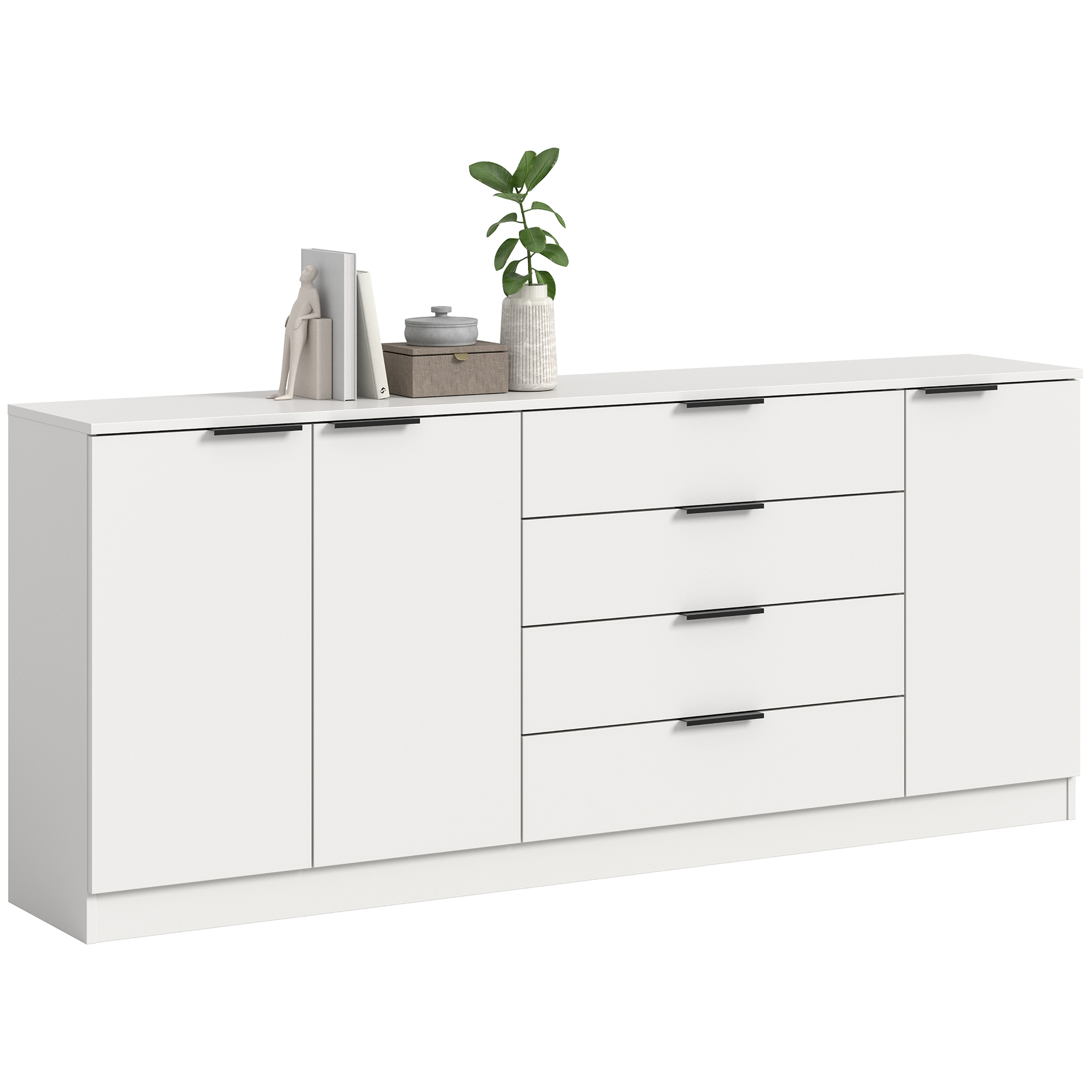 Kommode KOPENHAGEN - weiß - 185 cm