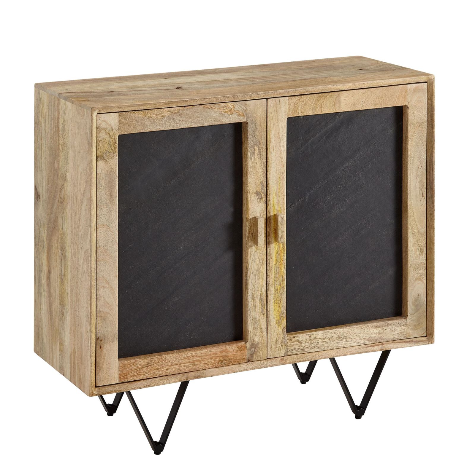 Kommode - Mango Massivholz - hellbraun - 80 cm breit