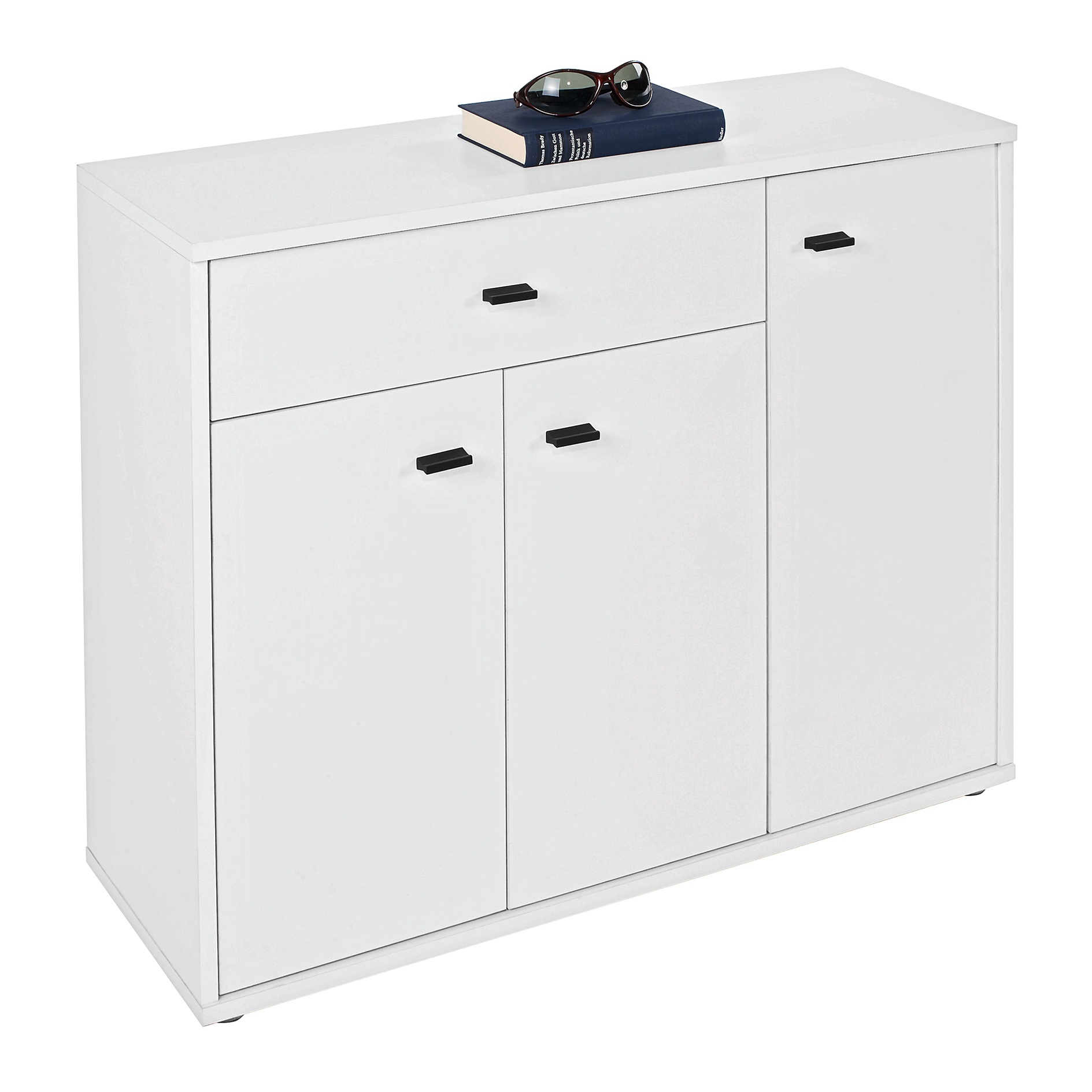 Kommode - perlweiß - 88 cm