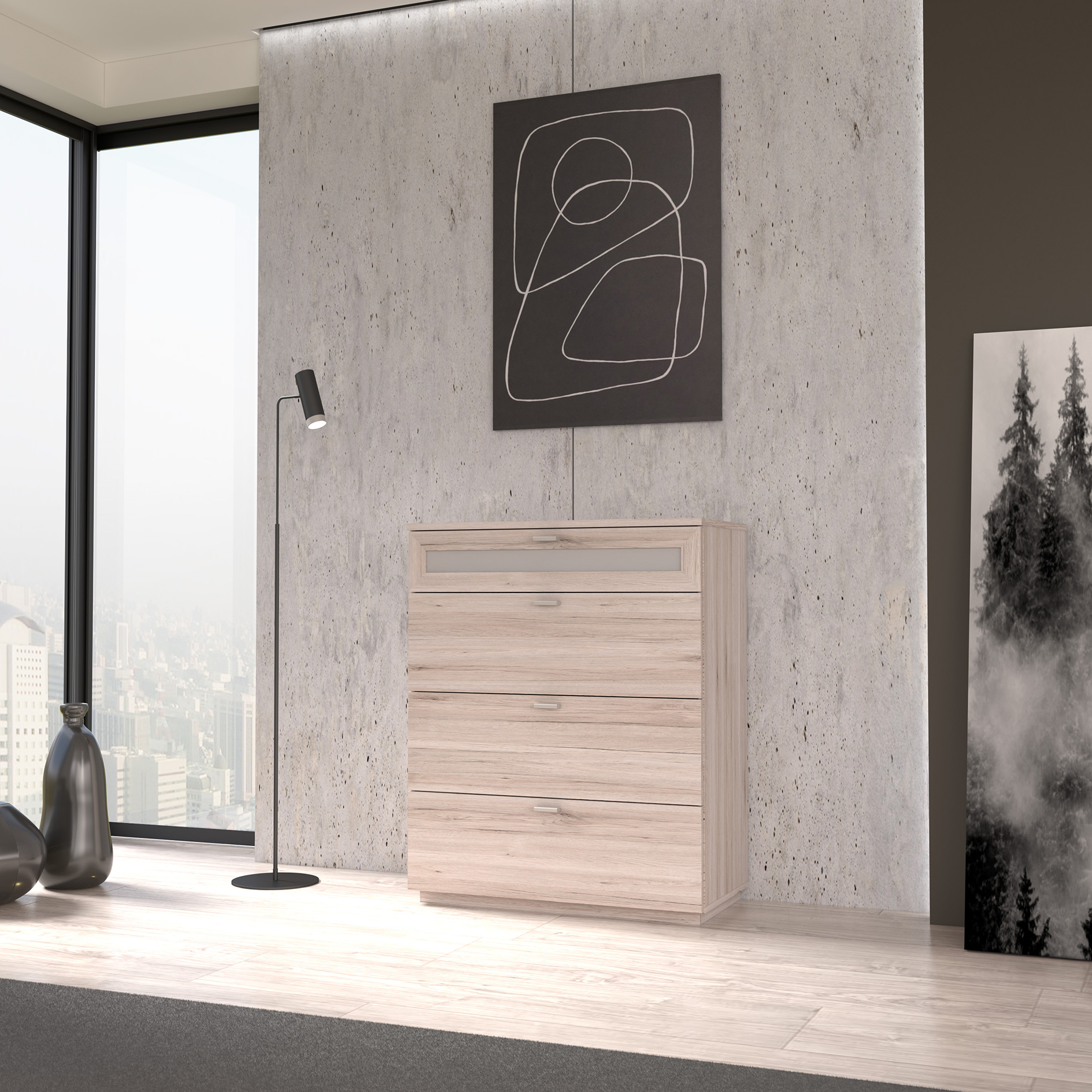 Kommode - Sandeiche - 80 cm breit