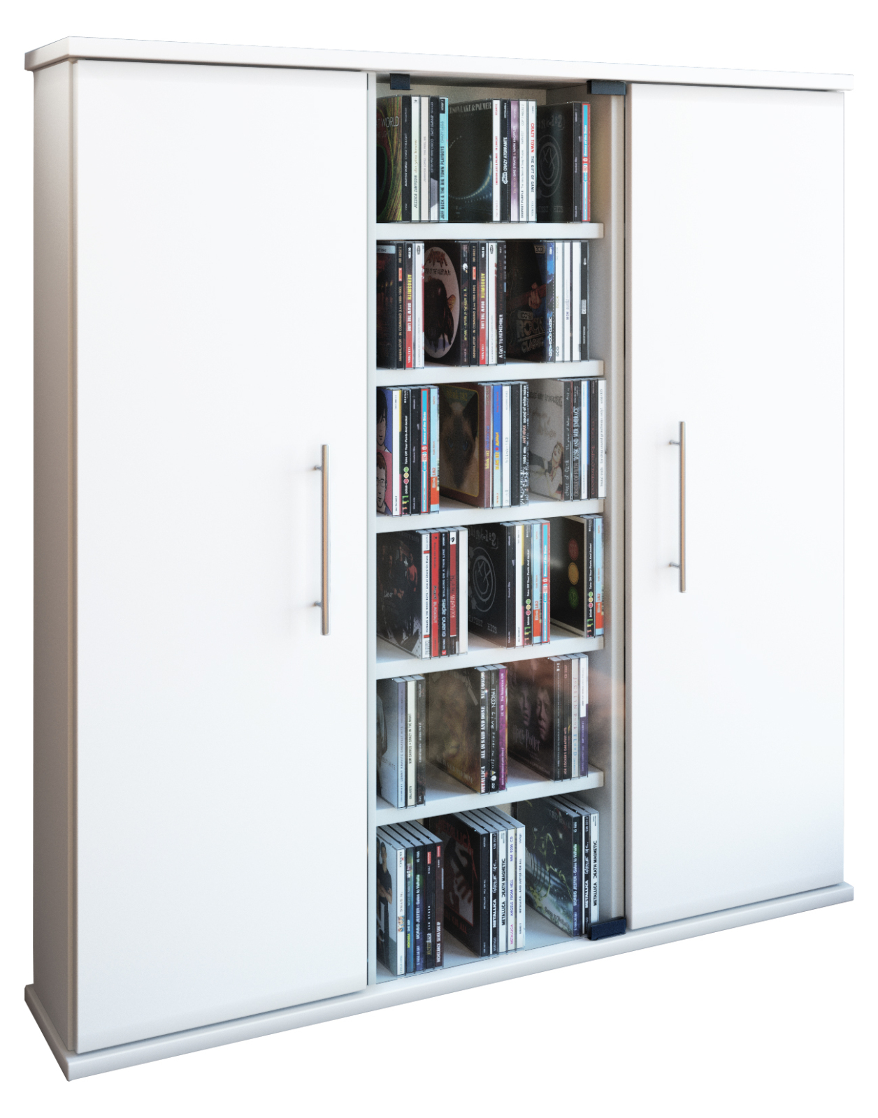 Kommode SANTO - weiß - für 450 CDs