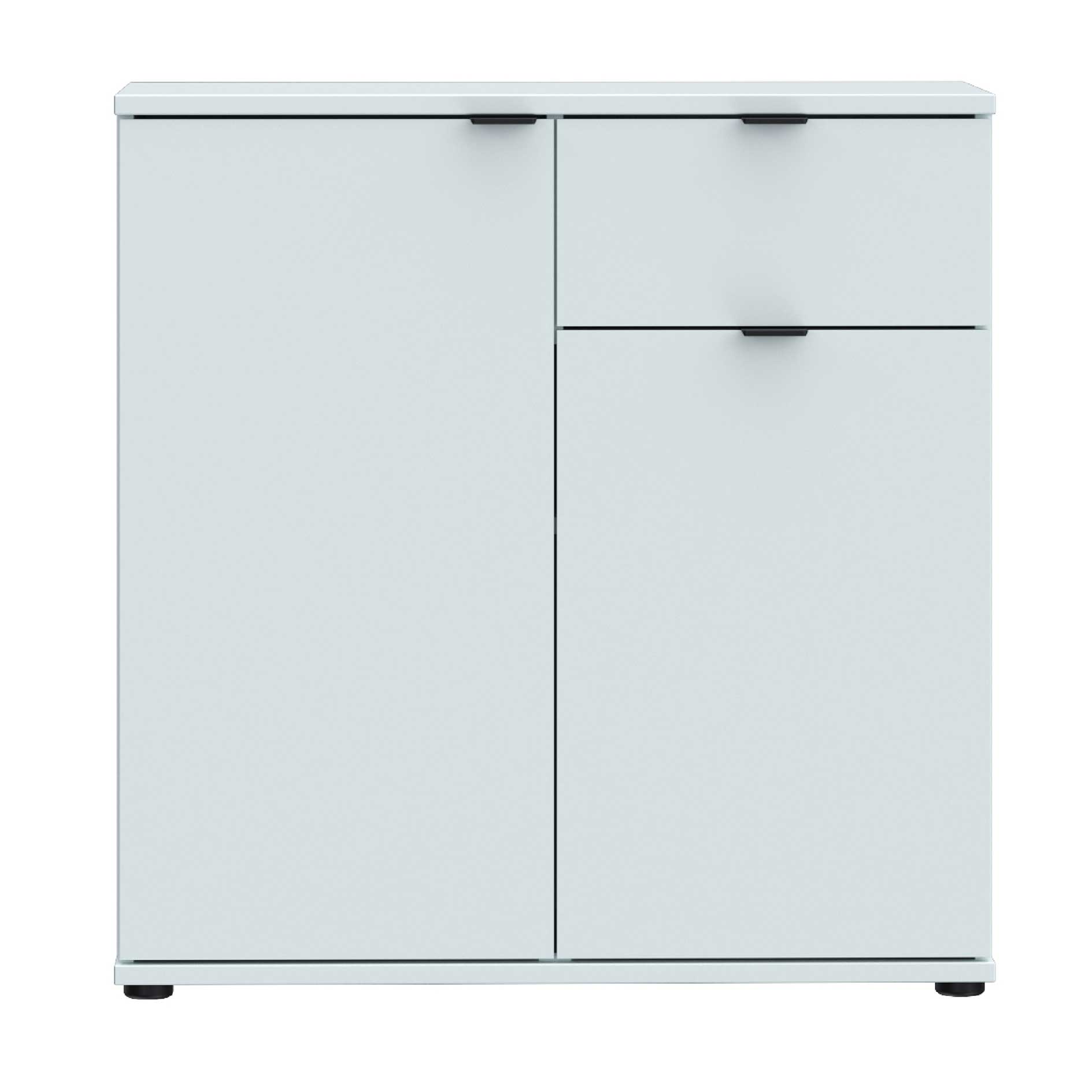 Kommode - secret grey - 2 Türen - ein Schubkasten - 80 cm