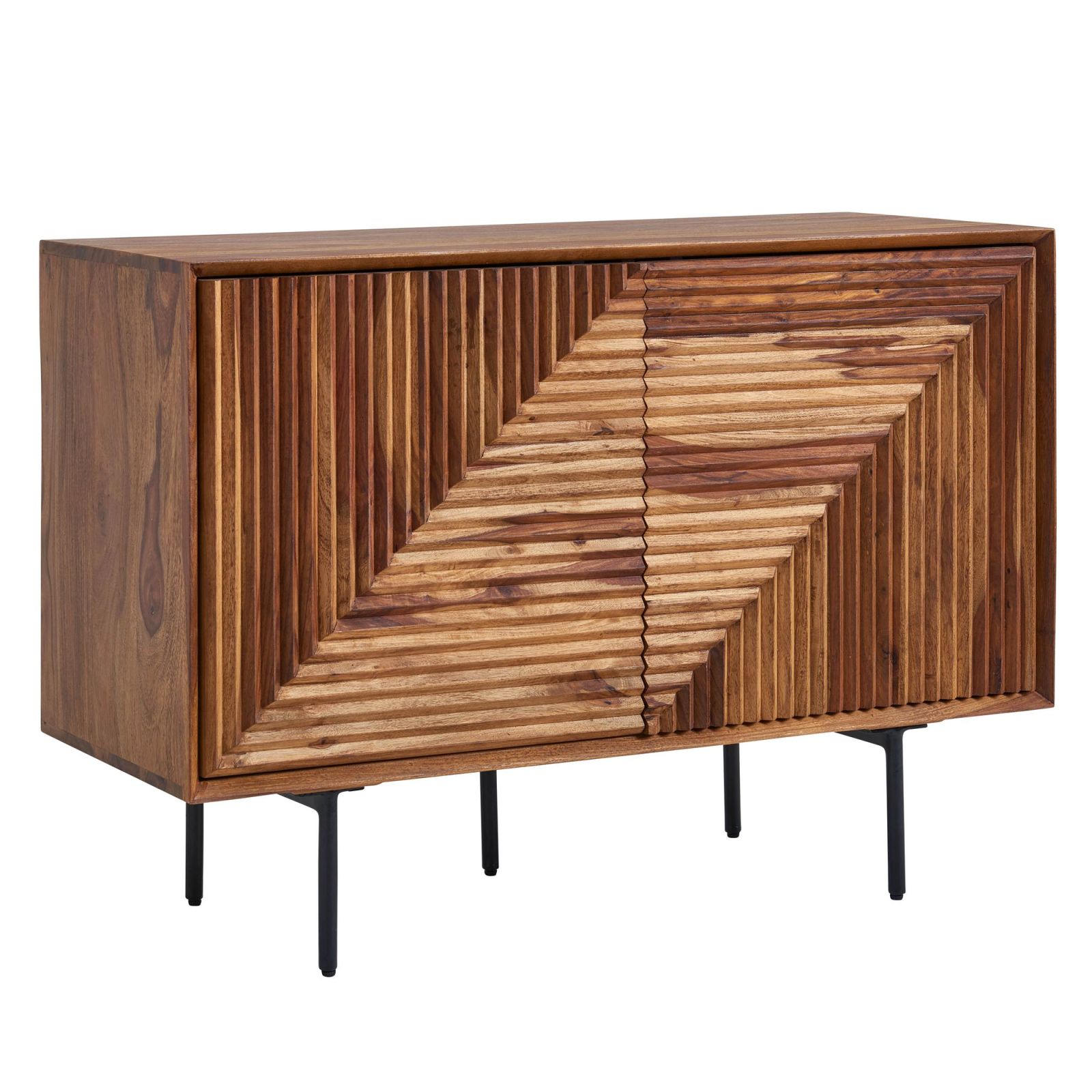 Kommode - Sheesham massiv - 2 Türen - 100 cm breit