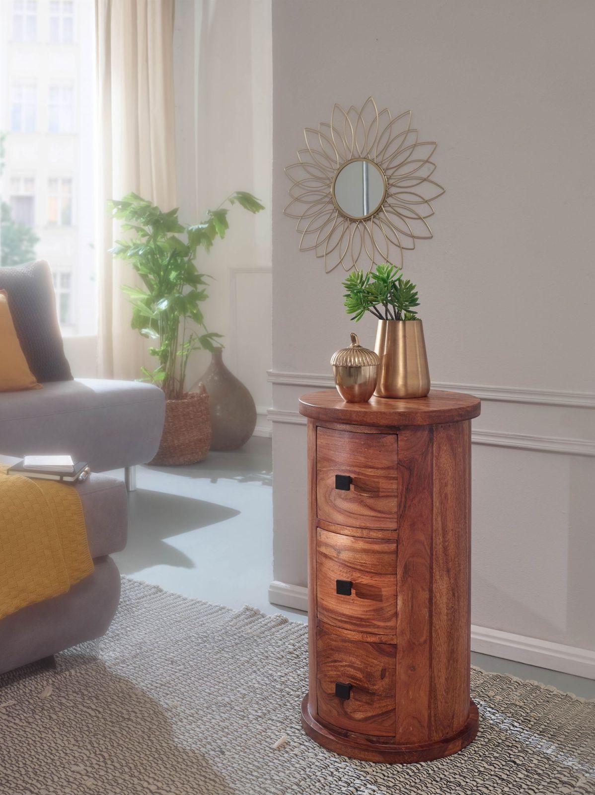 Kommode - Sheesham Massivholz - 65 cm hoch