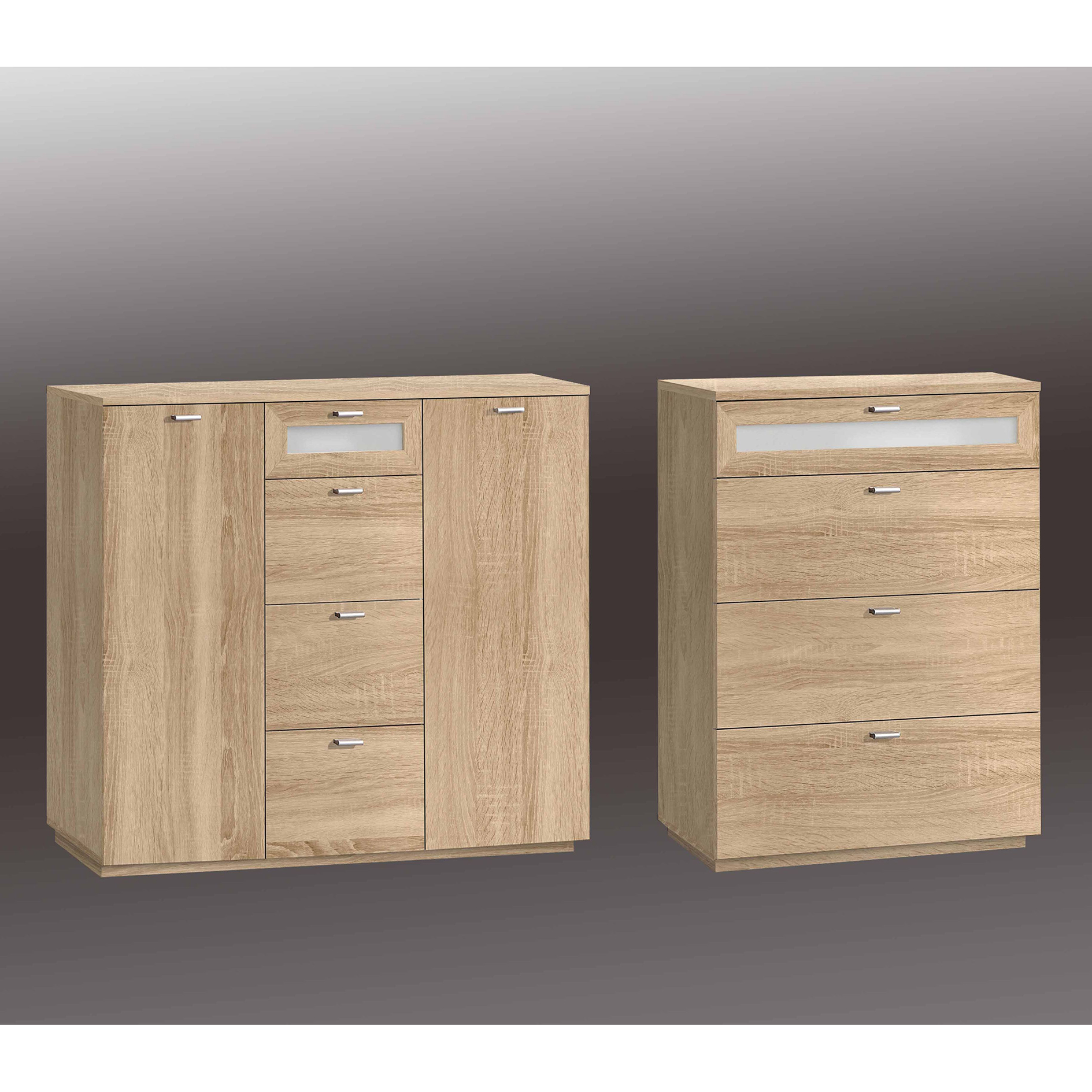 Kommode - Sonoma Eiche - 119,5 cm breit